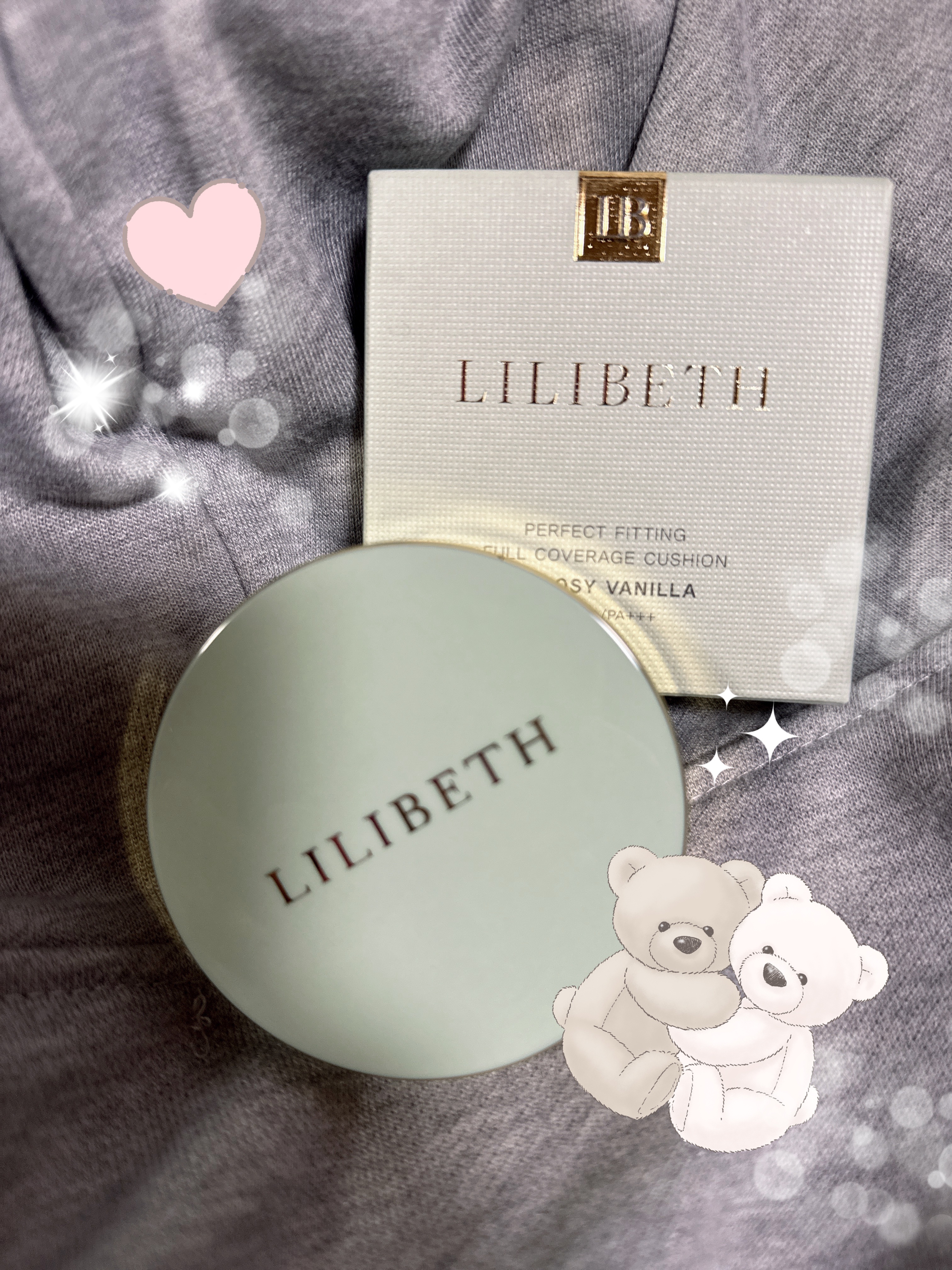 パーフェクティングフィッティング フルカバレッジクッション 23号 ロージーバニラ /LILIBETH/クッションファンデーションを使ったクチコミ（1枚目）