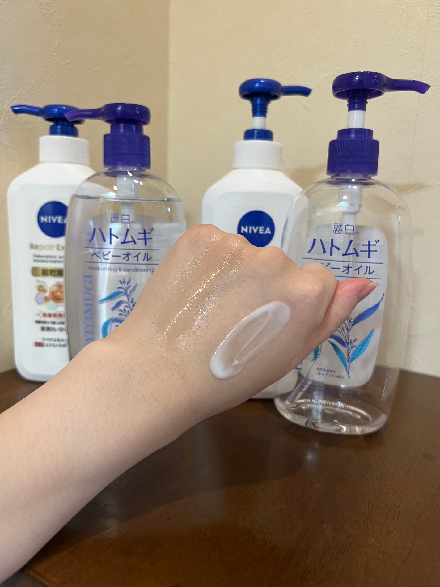 ハトムギ ベビーオイル/麗白/ボディオイルを使ったクチコミ(5枚目)
