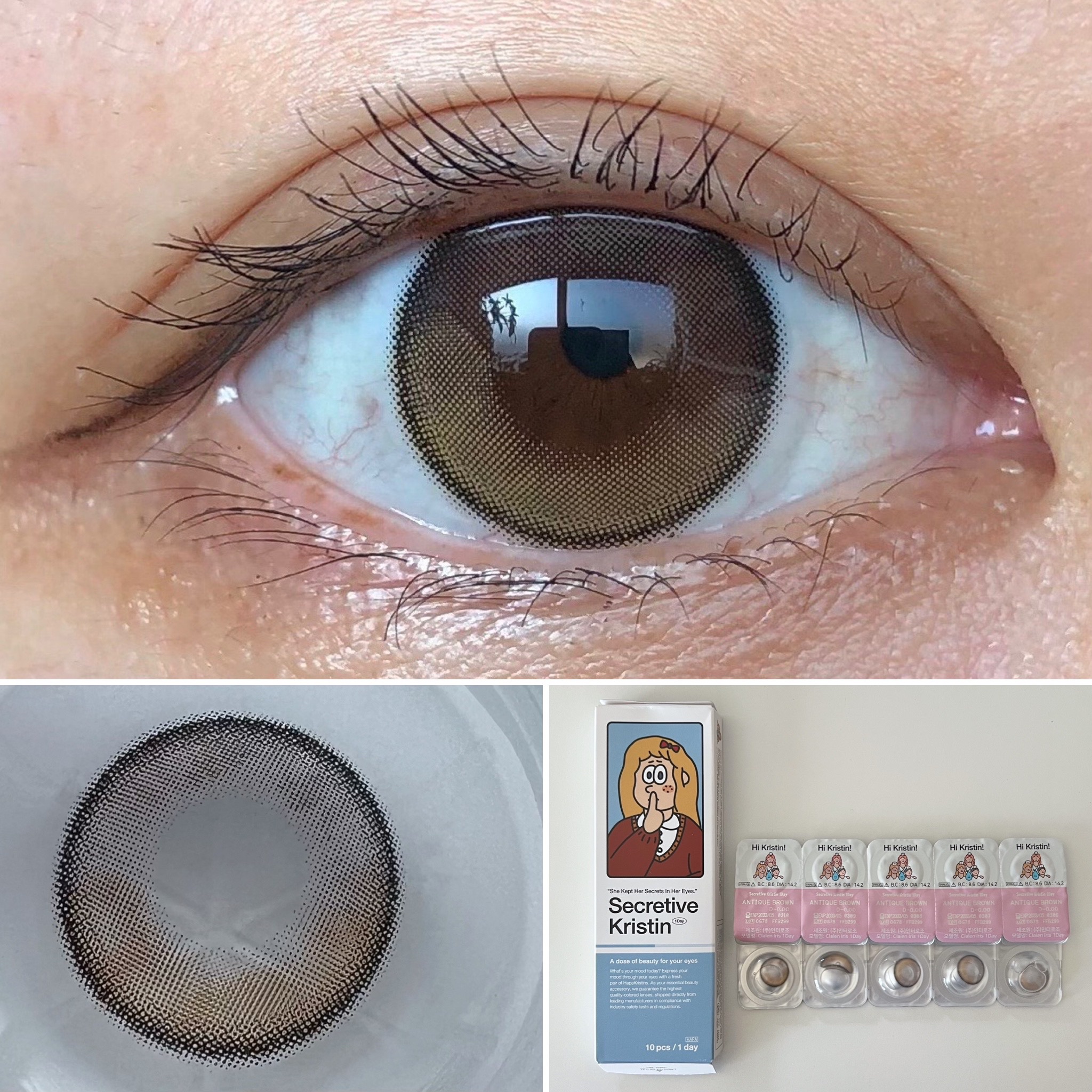 Secretive Kristen 1day/Hapa kristin/ワンデー（１DAY）カラコンを使ったクチコミ（1枚目）