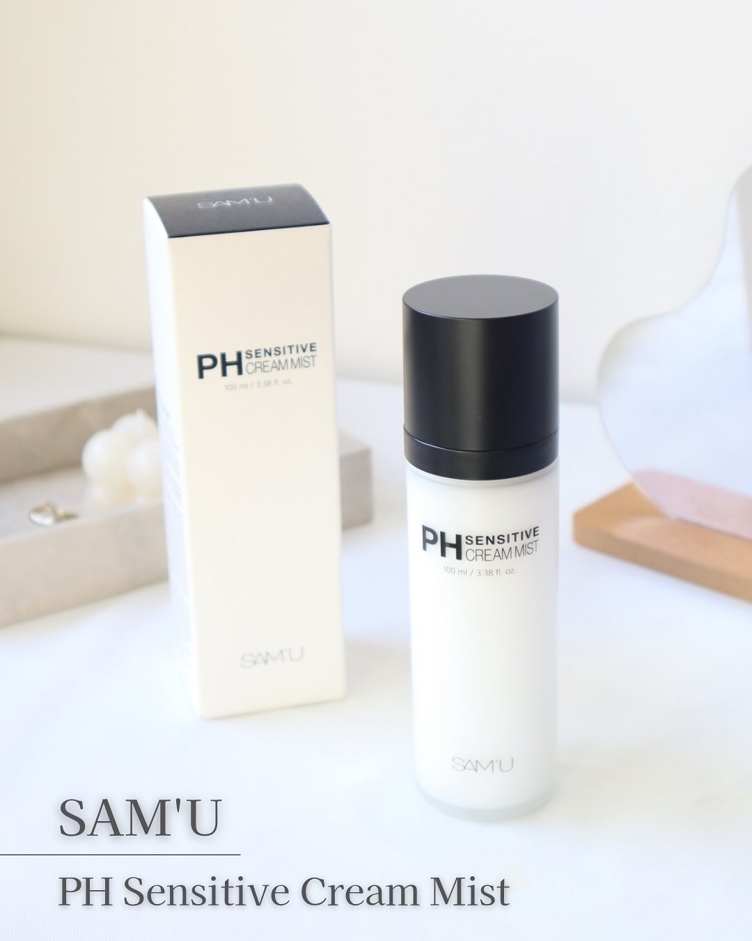 SAM'U PHセンシティブクリームミストのクチコミ「.

SAM'U
PHセンシティブクリームミスト

.

3秒うるおいチャージ.ᐟ.ᐟ
クリー.....」（1枚目）