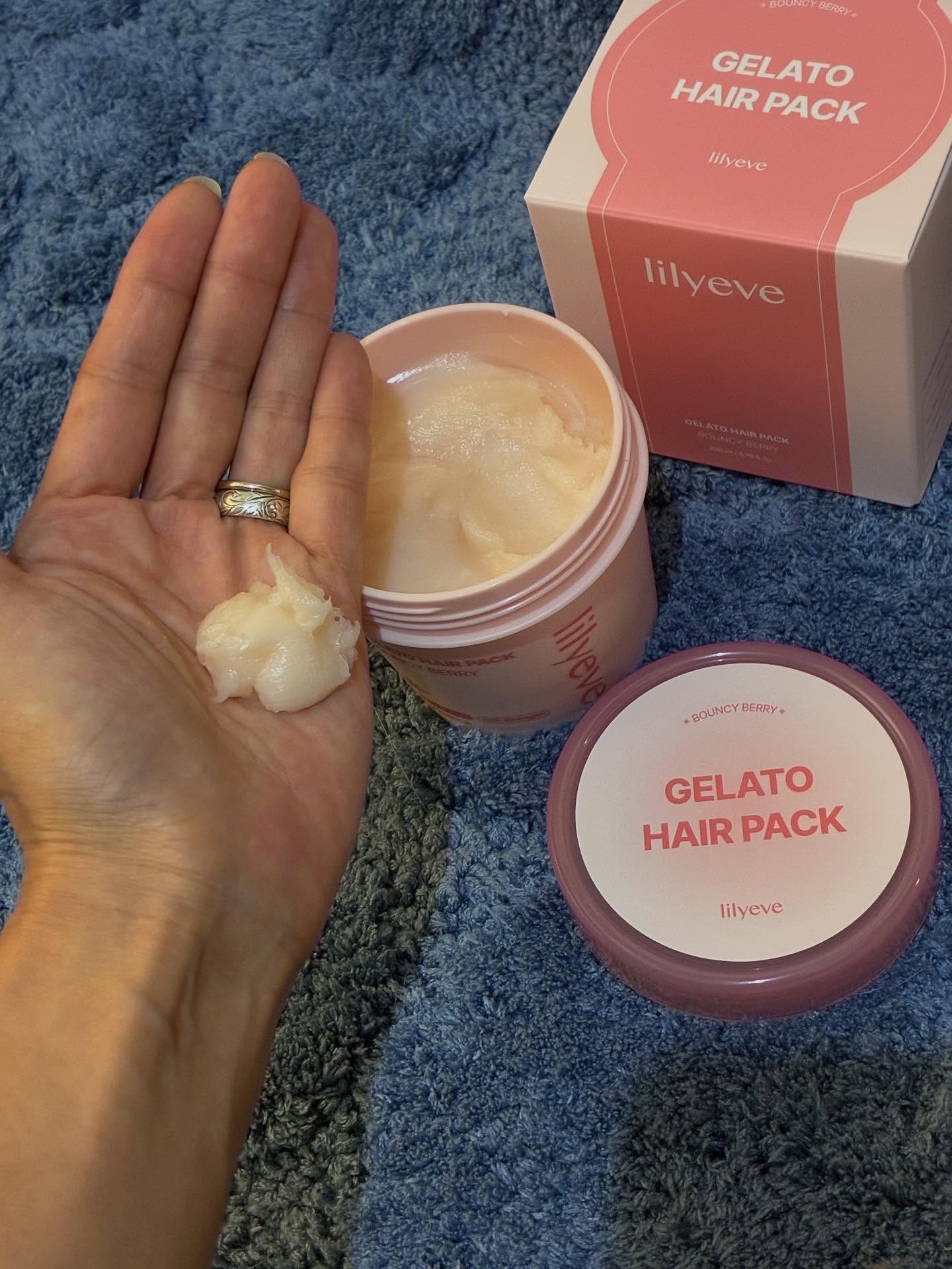 リペアターンジェラートヘアパック バウンシーベリー/リリーイブ/洗い流すヘアトリートメントを使ったクチコミ（3枚目）