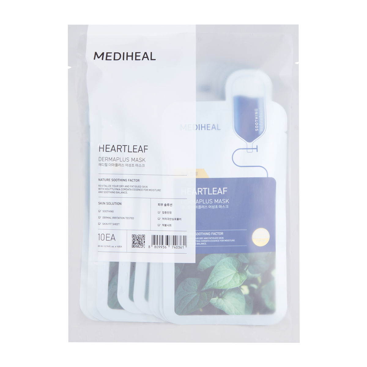 ダーマプラス ハートリーフ マスク 22mL×10枚