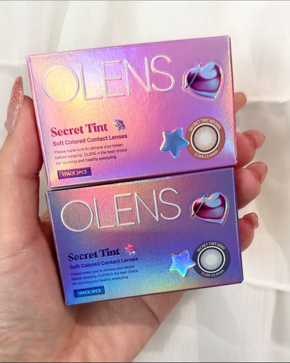 secret tint/OLENS/1ヶ月(1MONTH)カラコンを使ったクチコミ(4枚目)