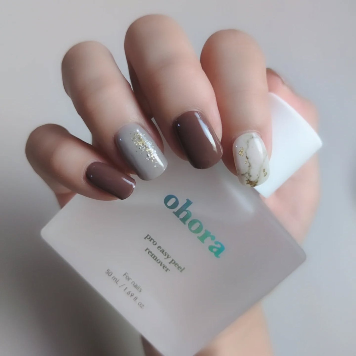 セミキュアジェルネイル(ハンド)/ohora/ネイルシールを使ったクチコミ(9枚目)