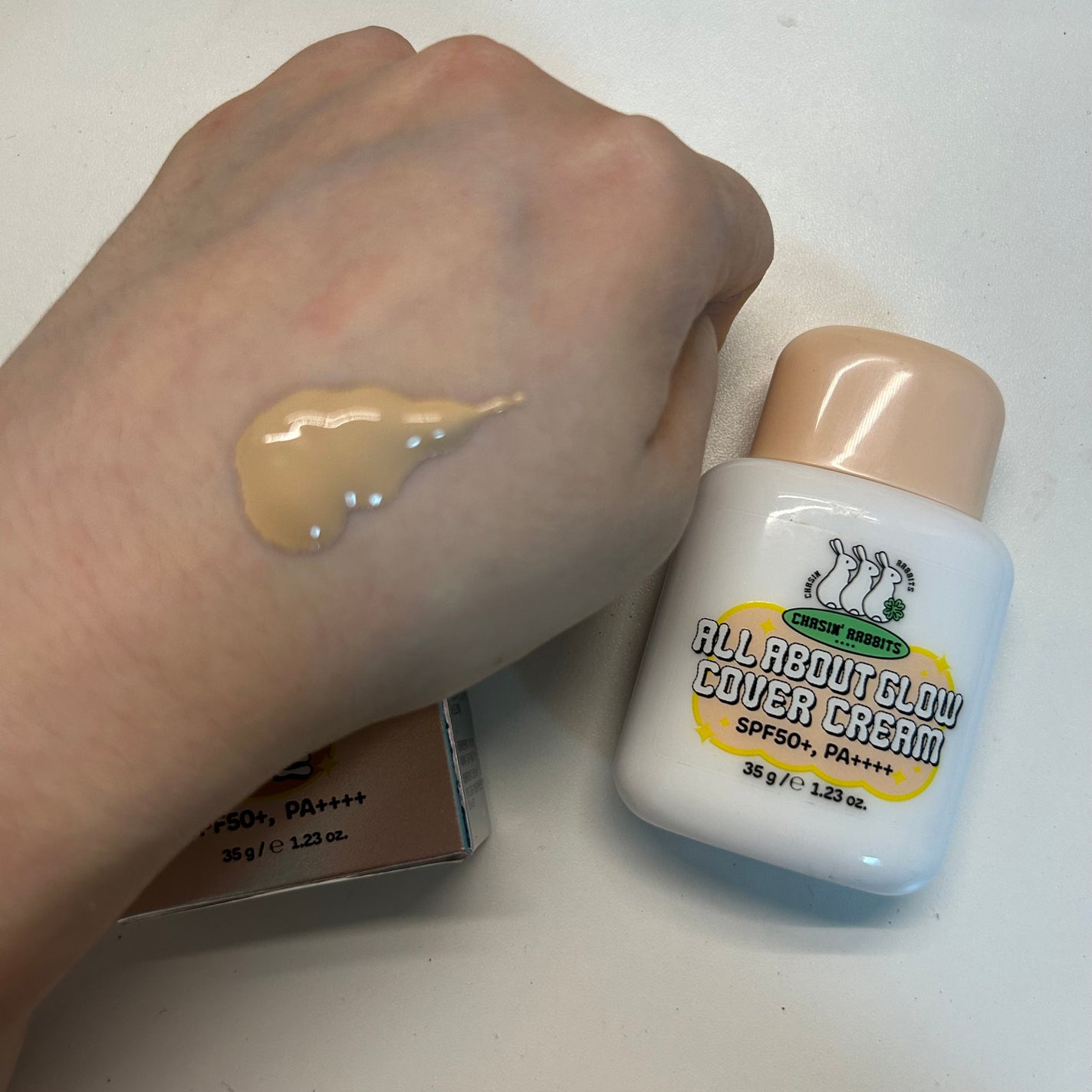 オールアバウトグロウカバークリーム/CHASIN'RABBITS/日焼け止めクリームを使ったクチコミ(2枚目)