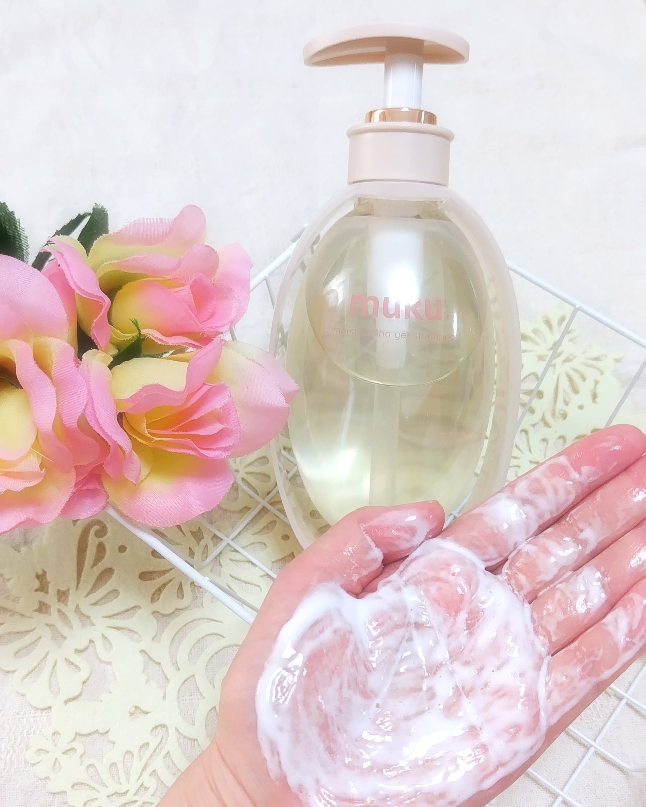 ムク+　モイスト　アミノジェル　シャンプー/ヘアトリートメント/muku+/市販シャンプーを使ったクチコミ（2枚目）