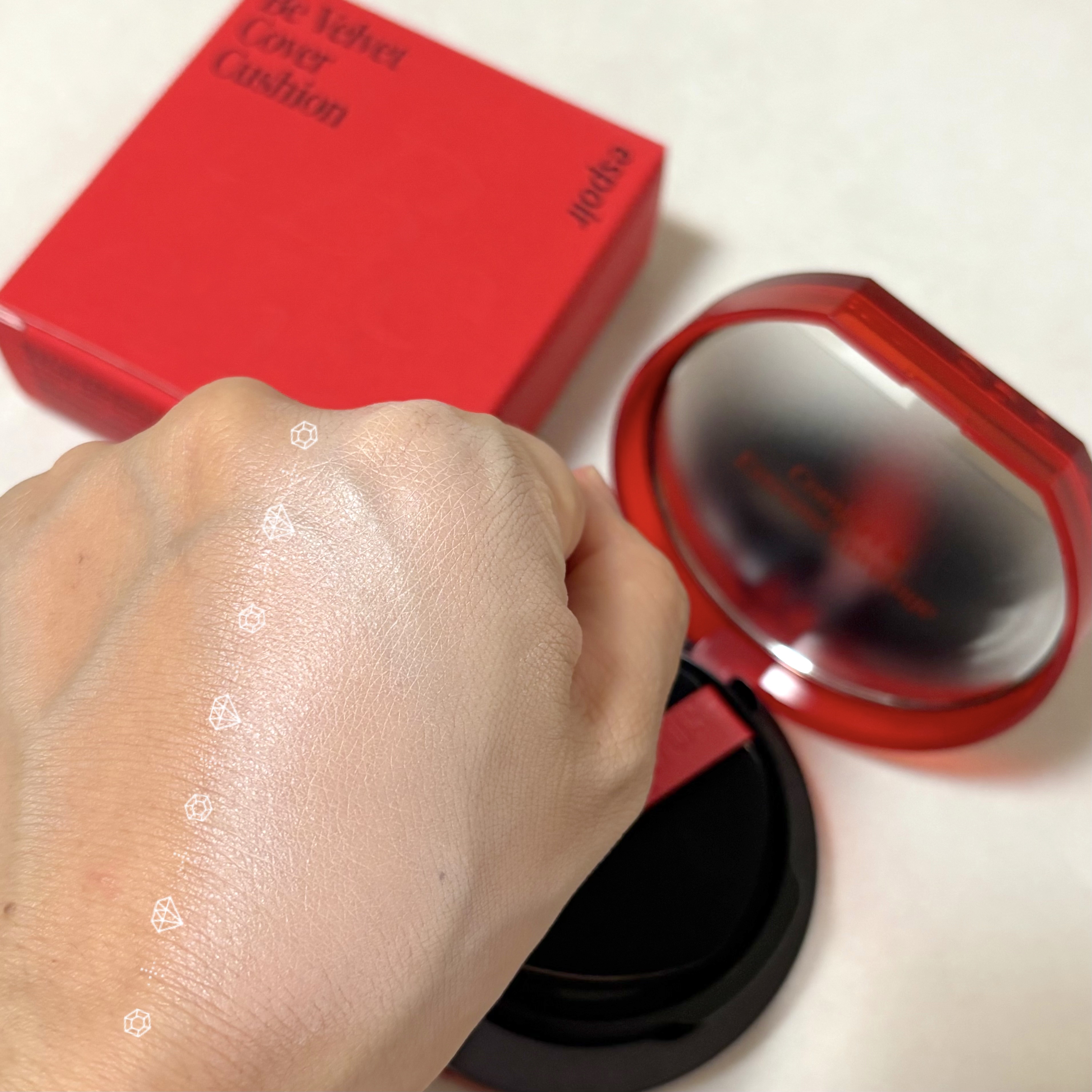 ビーベルベットカバークッション/espoir/クッションファンデーションを使ったクチコミ（3枚目）