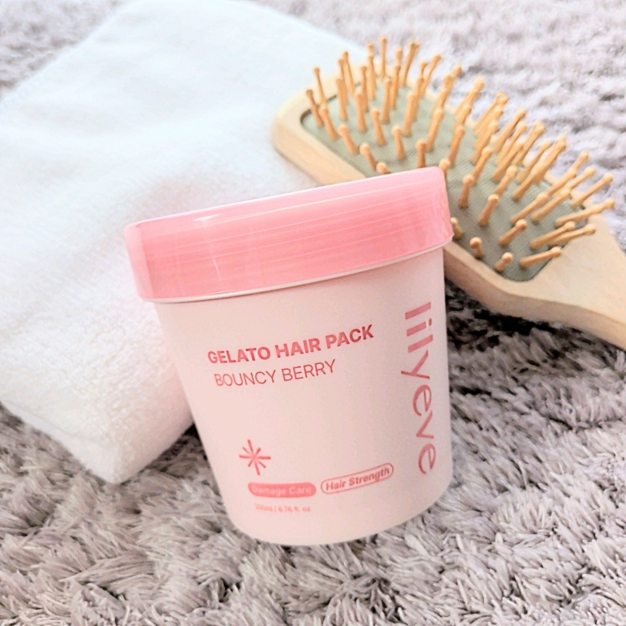 リペアターンジェラートヘアパック バウンシーベリー/リリーイブ/洗い流すヘアトリートメントを使ったクチコミ（2枚目）