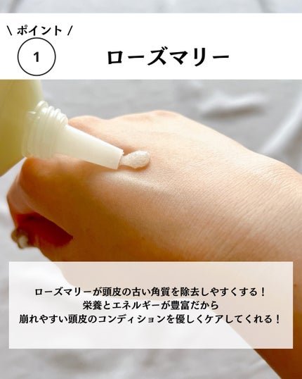 ローズマリー スカルプ スクラブ/AROMATICA/ヘッドスクラブを使ったクチコミ(4枚目)