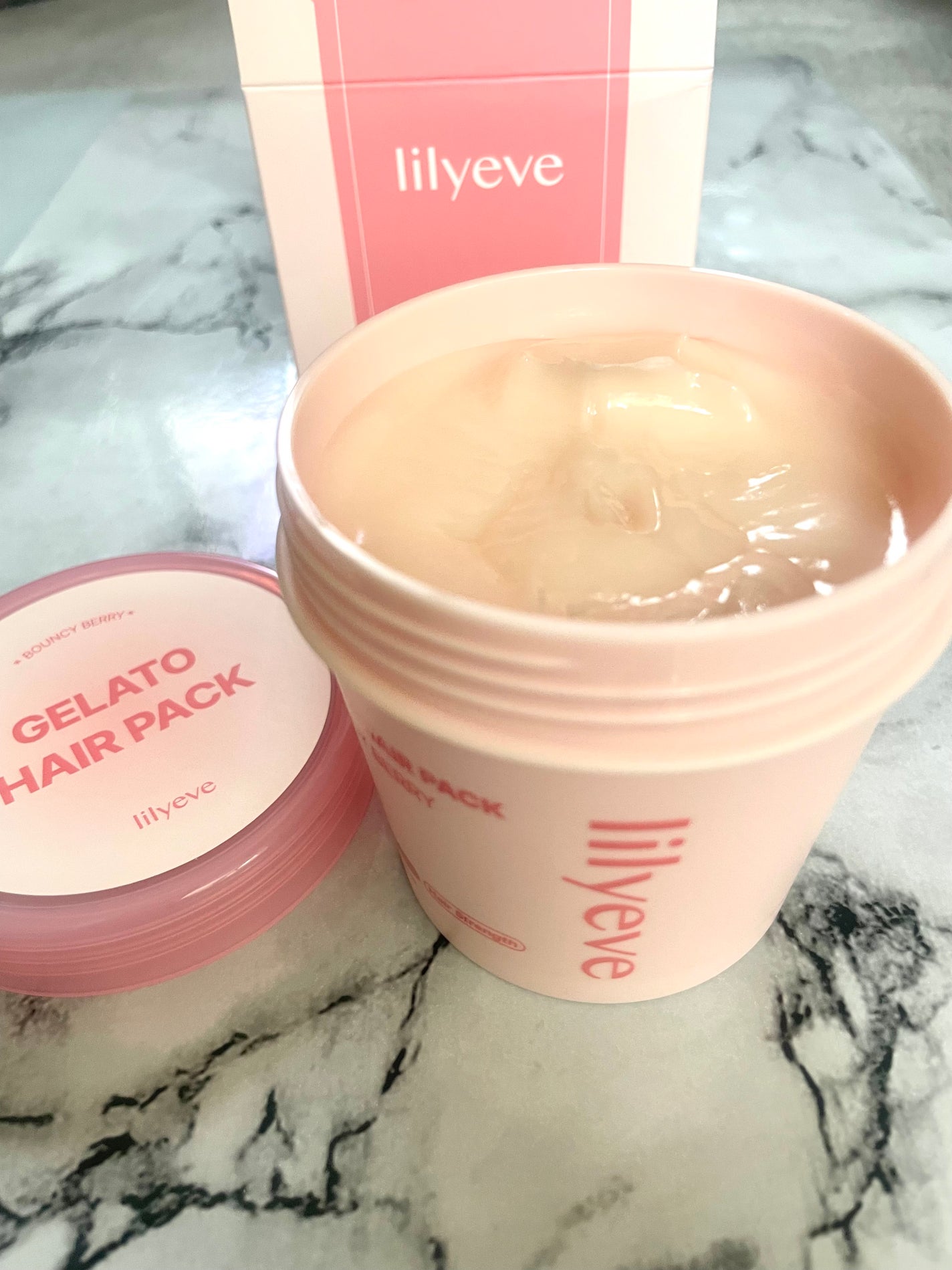 リペアターンジェラートヘアパック バウンシーベリー/リリーイブ/洗い流すヘアトリートメントを使ったクチコミ(2枚目)