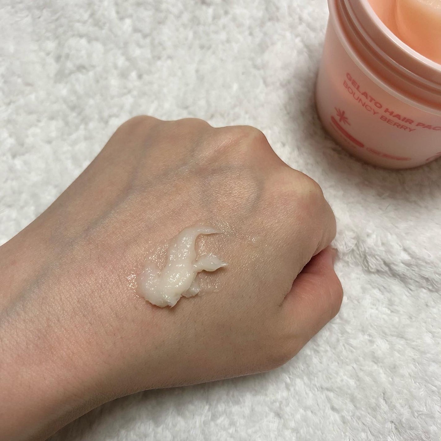 リペアターンジェラートヘアパック バウンシーベリー/リリーイブ/洗い流すヘアトリートメントを使ったクチコミ(6枚目)