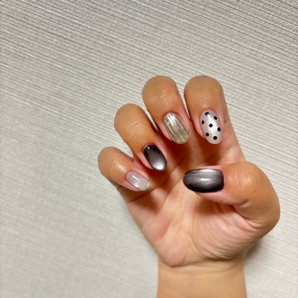 なべやん@LIPSパートナー♡フォロバ100% on LIPS 「久しぶりの投稿!最近のセルフネイル💅✨#セルフネイル#ジェルネ..」(6枚目)