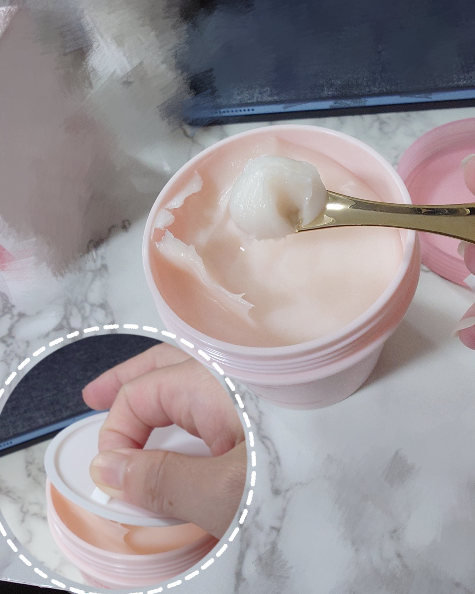 リペアターンジェラートヘアパック バウンシーベリー/リリーイブ/洗い流すヘアトリートメントを使ったクチコミ（2枚目）