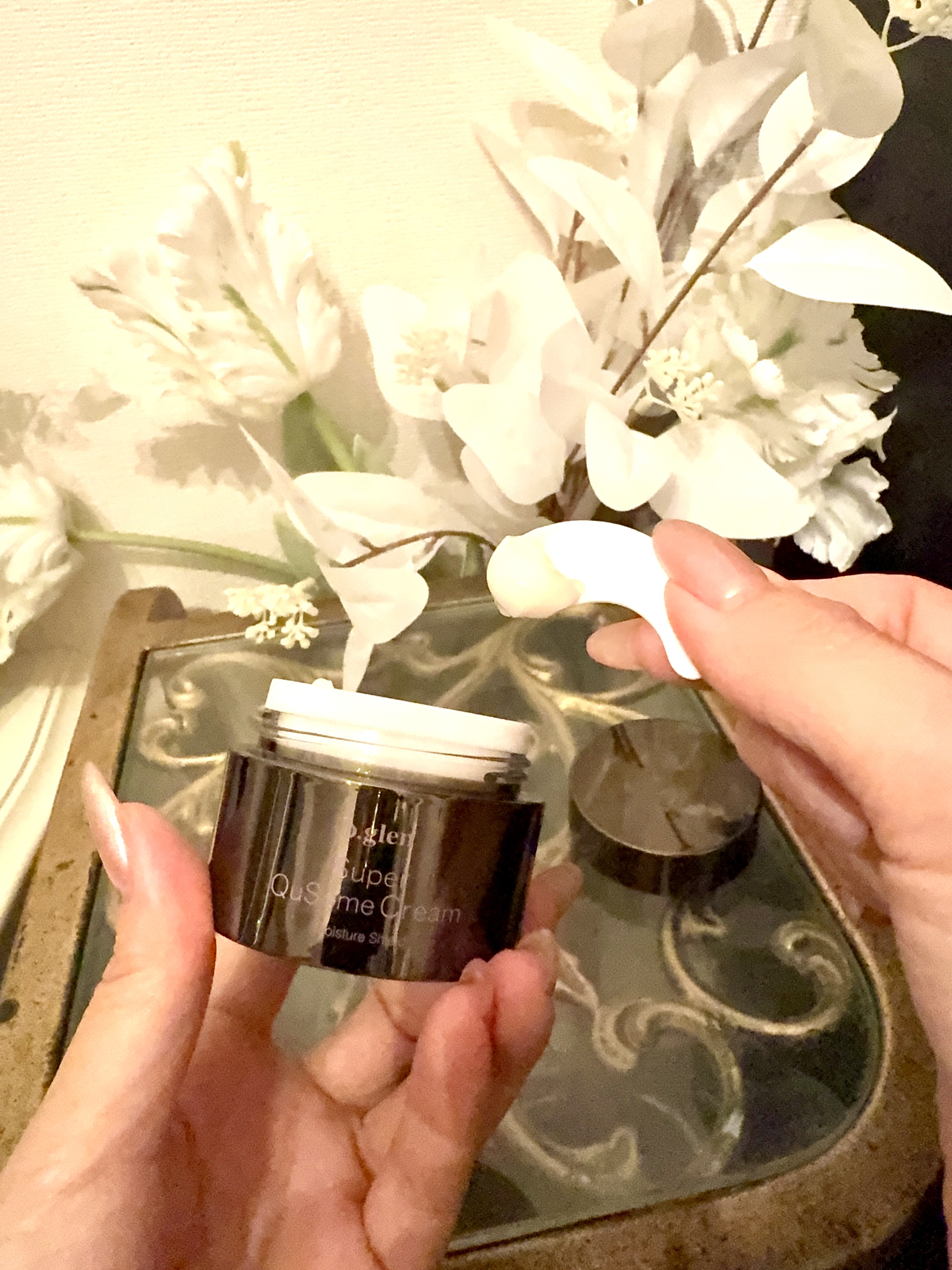 スーパーQuSomeクリーム/b.glen/フェイスクリームを使ったクチコミ（2枚目）