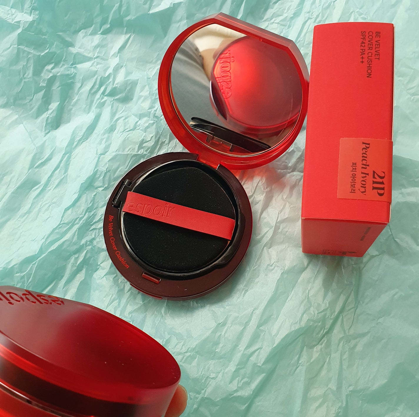 ビーベルベットカバークッション/espoir/クッションファンデーションを使ったクチコミ(2枚目)