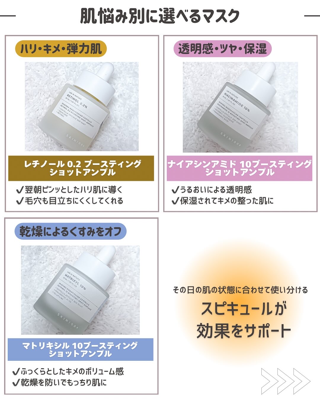 レチノール 0.2 ブースティングショット アンプル/SKIN1004/美容液を使ったクチコミ（2枚目）