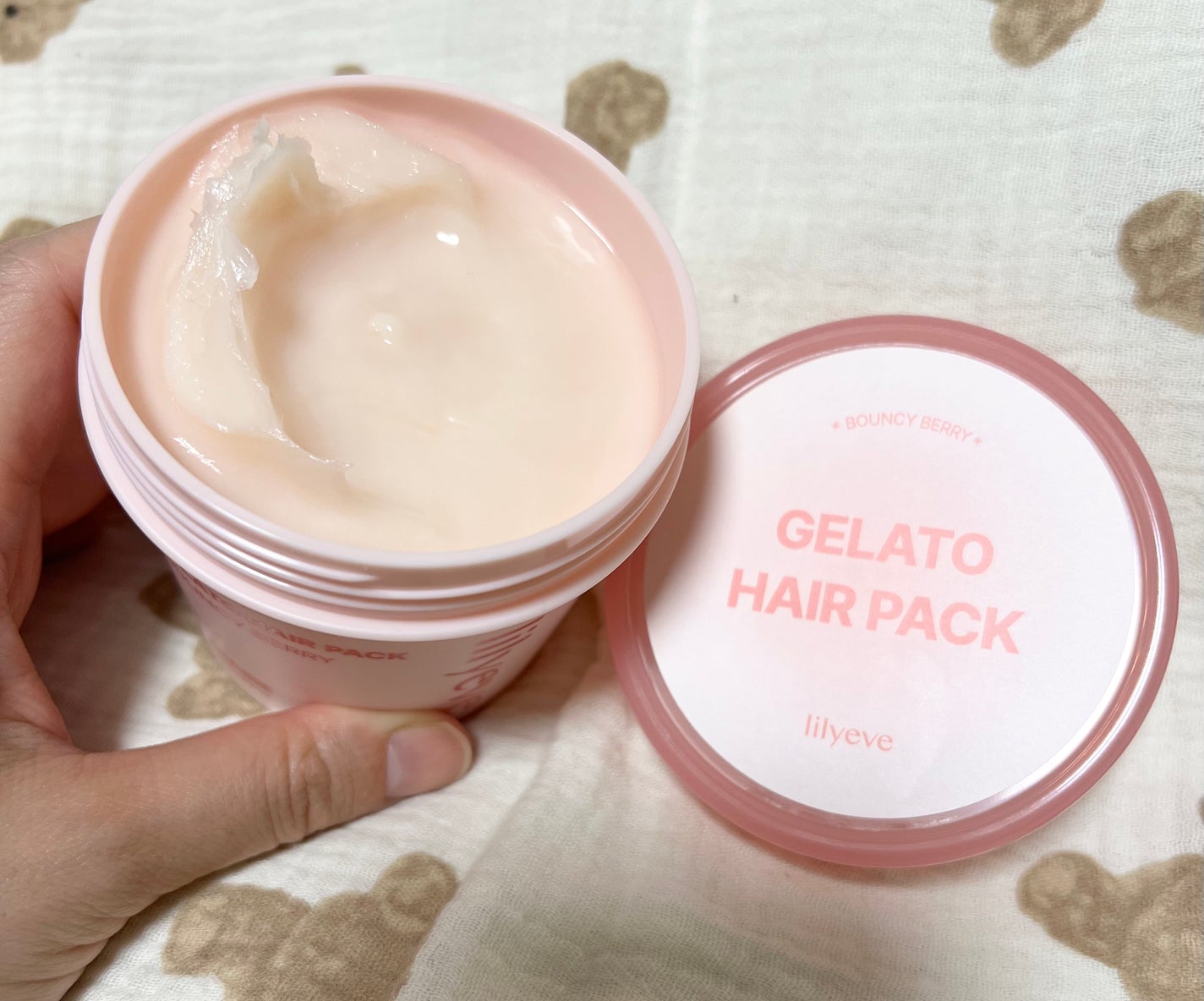 リペアターンジェラートヘアパック バウンシーベリー/リリーイブ/洗い流すヘアトリートメントを使ったクチコミ(3枚目)