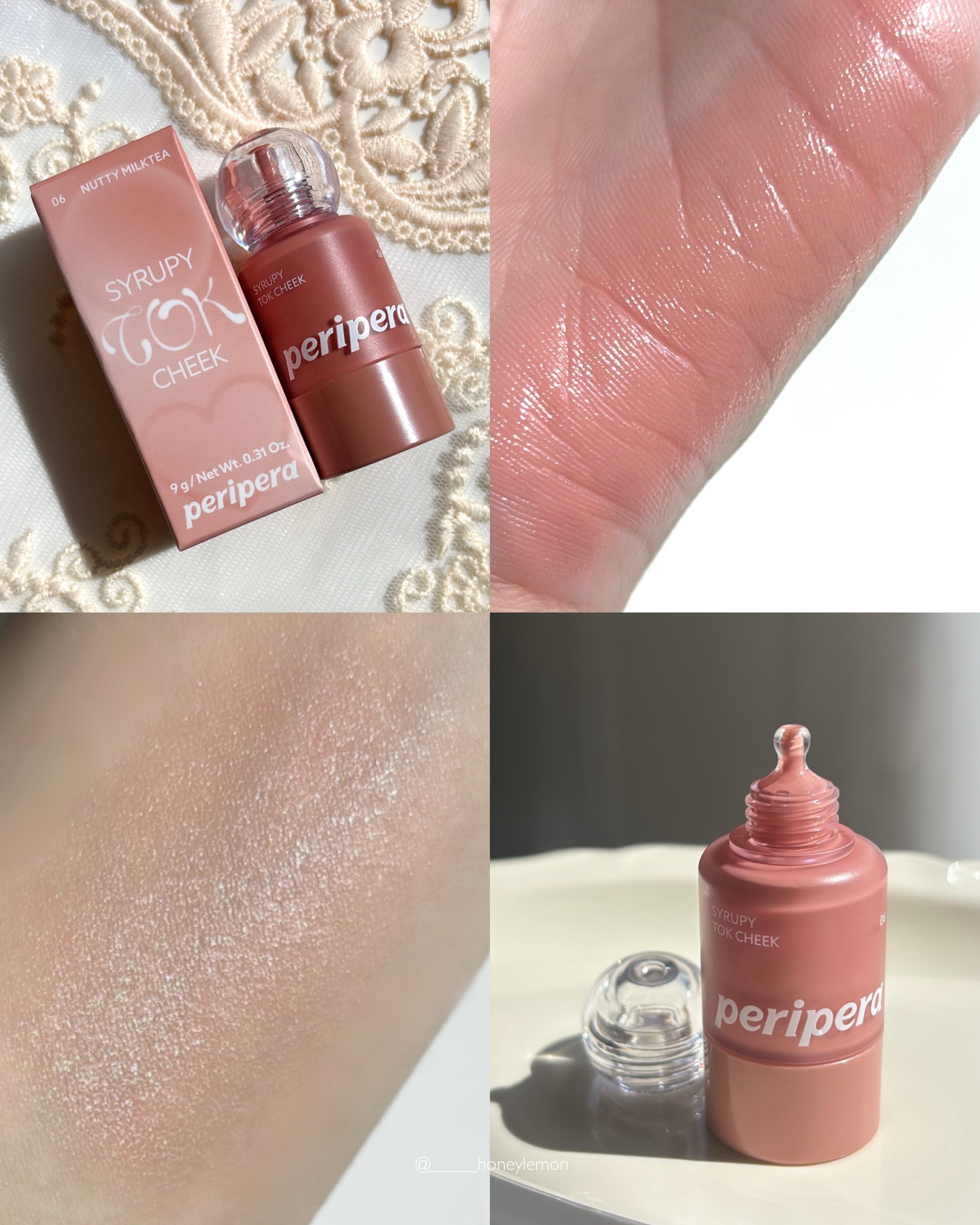 ペリペラ シロッピー トック チーク 06 ナッティミルクティー/PERIPERA/リキッドチークを使ったクチコミ（2枚目）