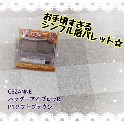 パウダーアイブロウR/CEZANNE/パウダーアイブロウを使ったクチコミ(1枚目)