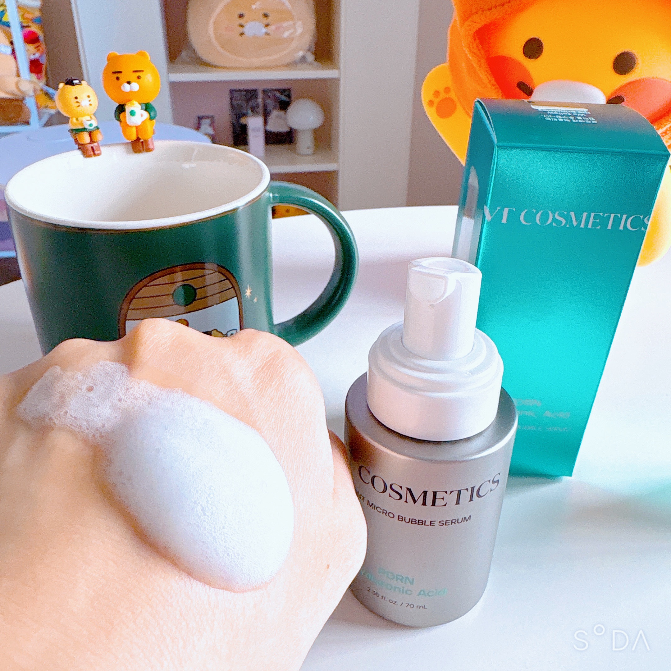 PDRN ヒアルロン酸 ミントマイクロバブルセラム/VT/美容液を使ったクチコミ（1枚目）