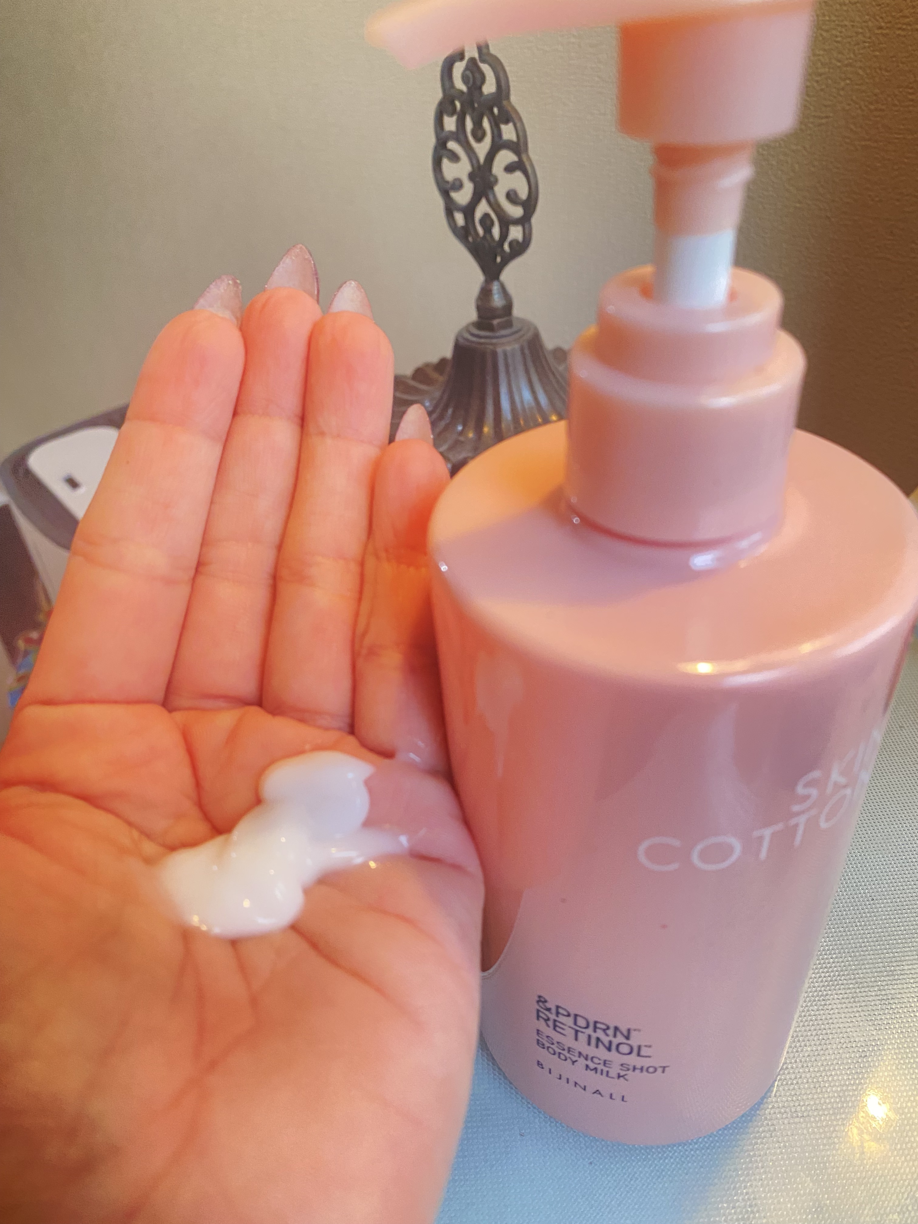 スキンコットン エッセンスショット ボディミルク/SKINCOTTON/ボディミルクを使ったクチコミ（2枚目）