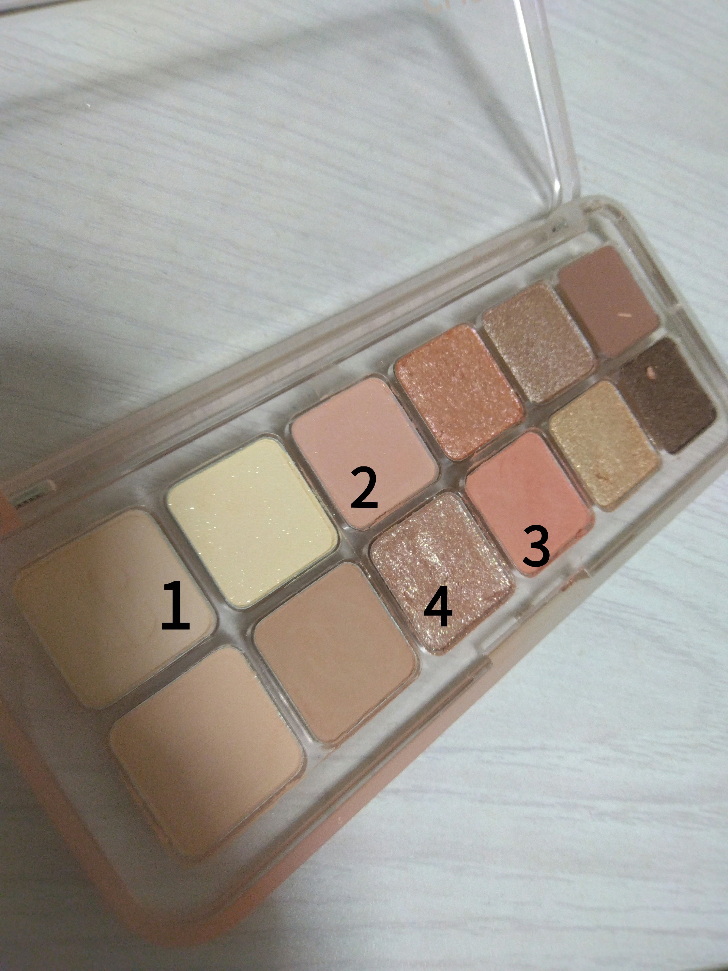 プロ アイ パレット エアー 106 DBG コーラル(GYEONGBOKGUNG STROLL)/CLIO/アイシャドウパレットを使ったクチコミ（2枚目）