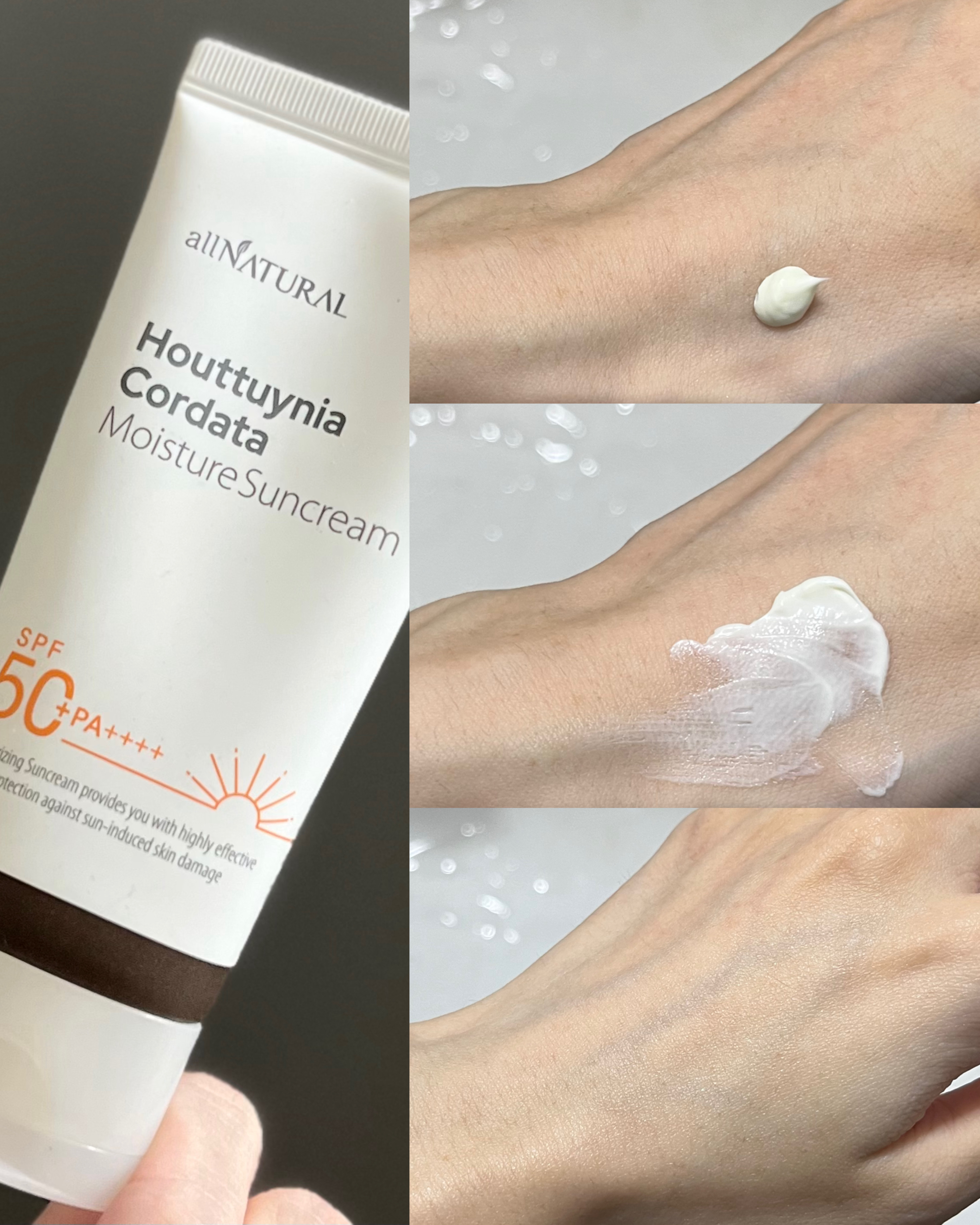 HCモイスチャーサンクリーム/allNATURAL/日焼け止めクリームを使ったクチコミ（2枚目）