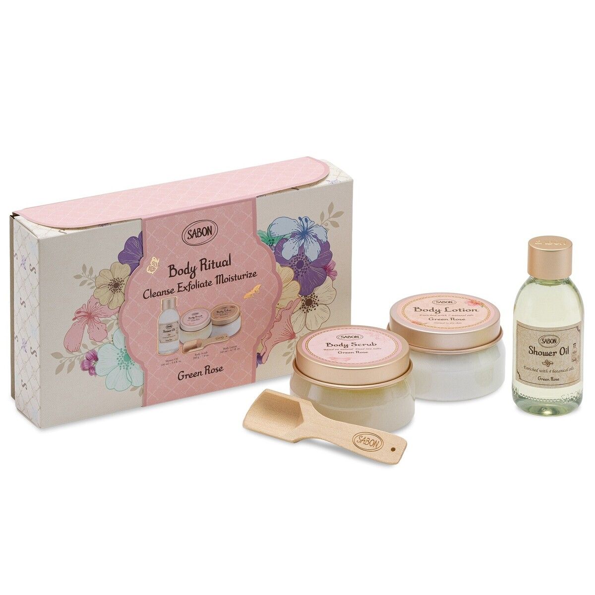 ボディリチュアルキット グリーン・ローズ SABON