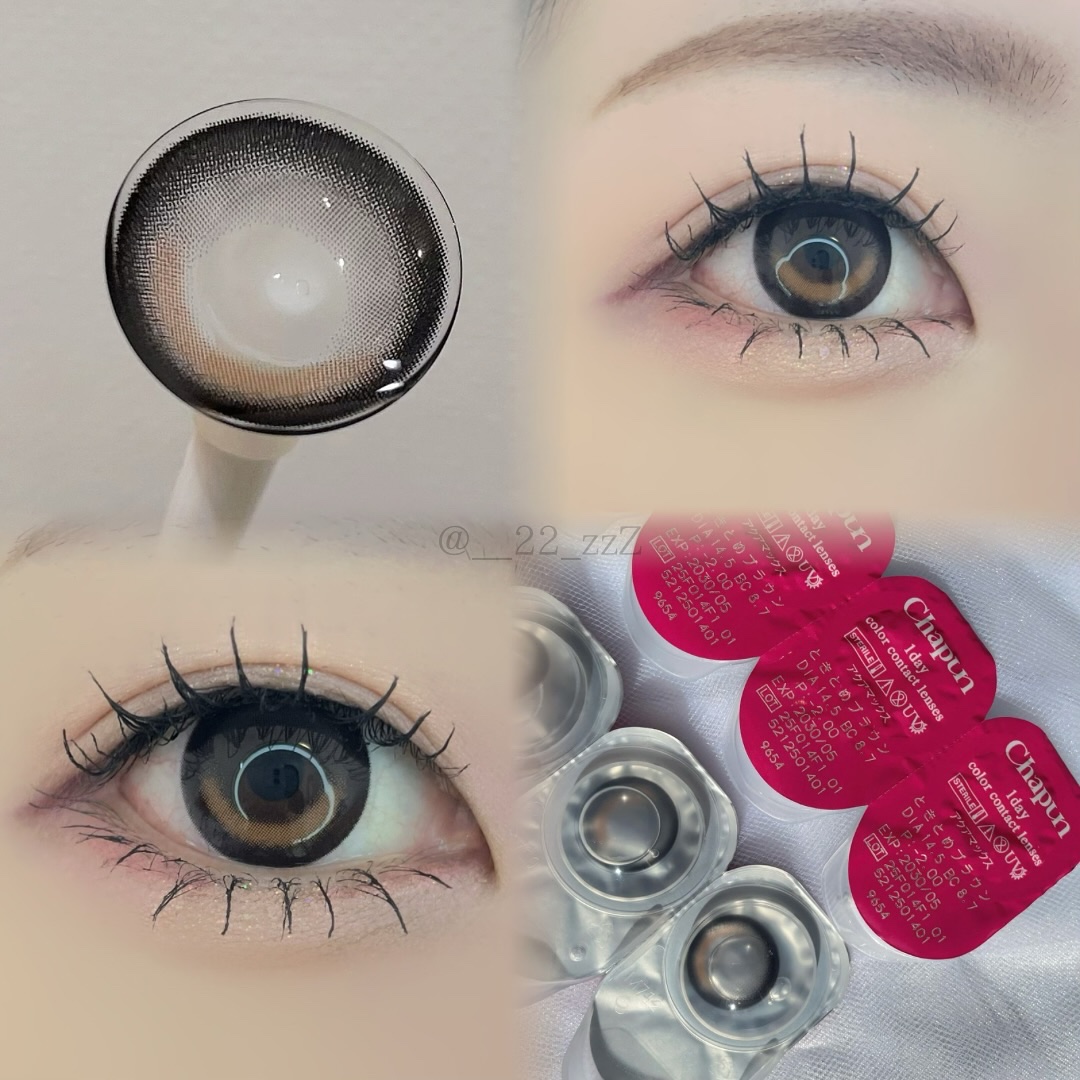 Chapun 1DAY ときとめブラウン/Chapun/ワンデー（１DAY）カラコンを使ったクチコミ（2枚目）