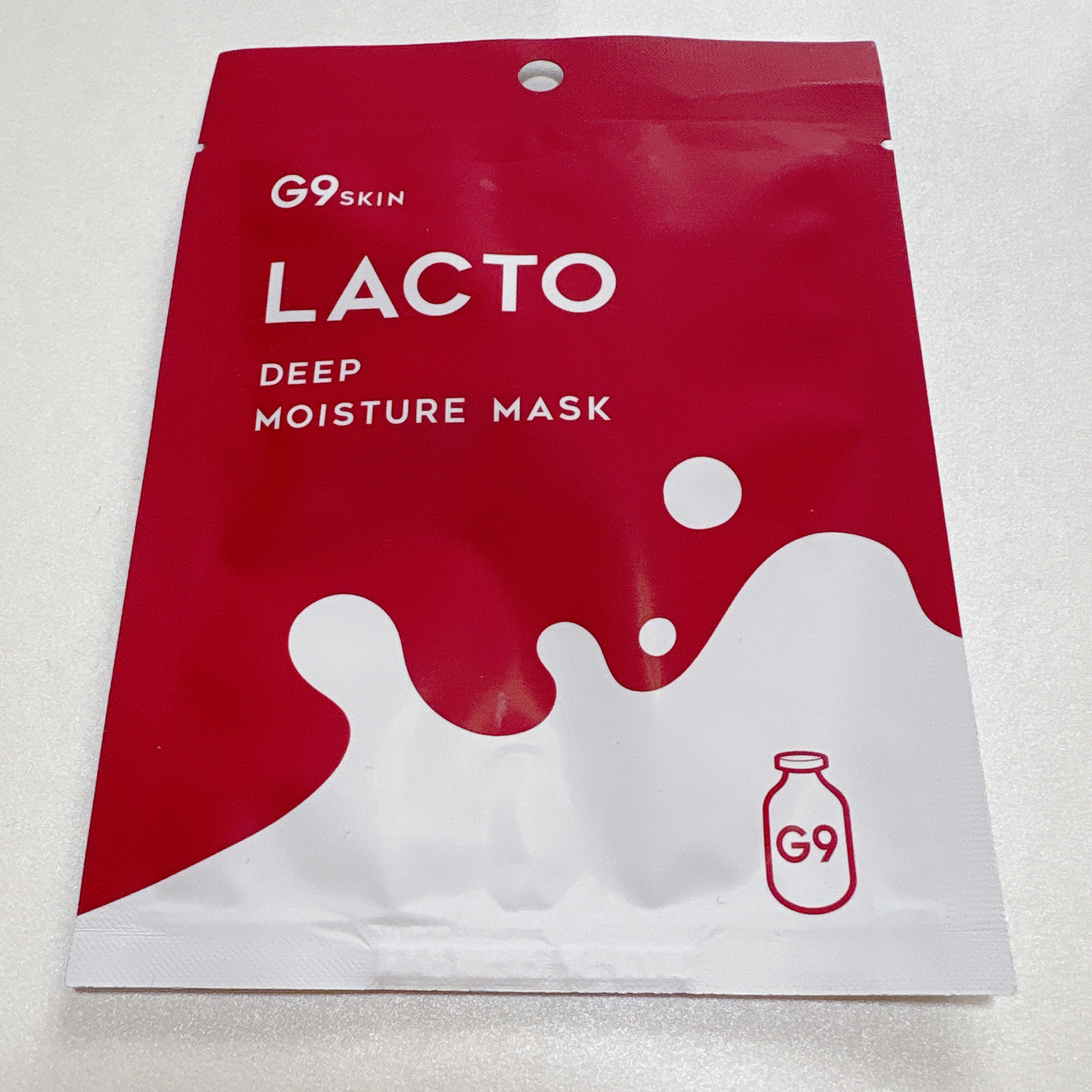ラクトプラス ディープモイスチャーマスク/G9SKIN/シートマスク・パックを使ったクチコミ（3枚目）