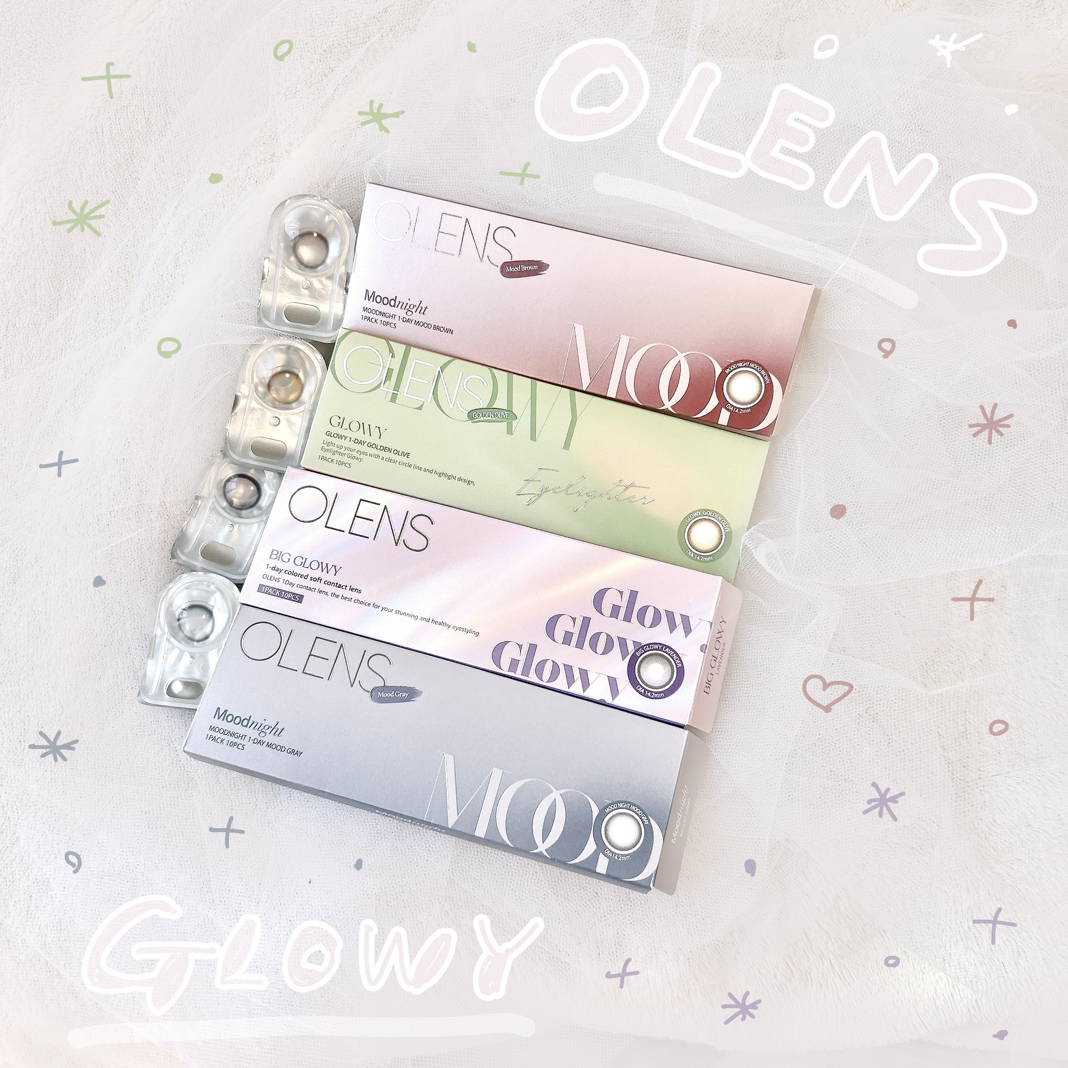 Moonrise Dew Gray/POPLENS/１ヶ月（１MONTH）カラコンを使ったクチコミ（1枚目）