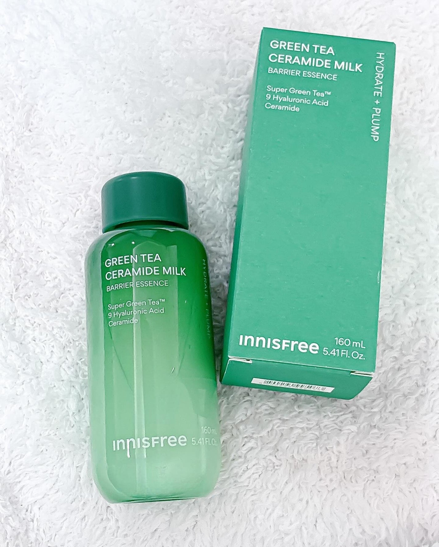 グリーンティー セラミド ミルク エッセンストナー/innisfree/化粧水を使ったクチコミ(5枚目)
