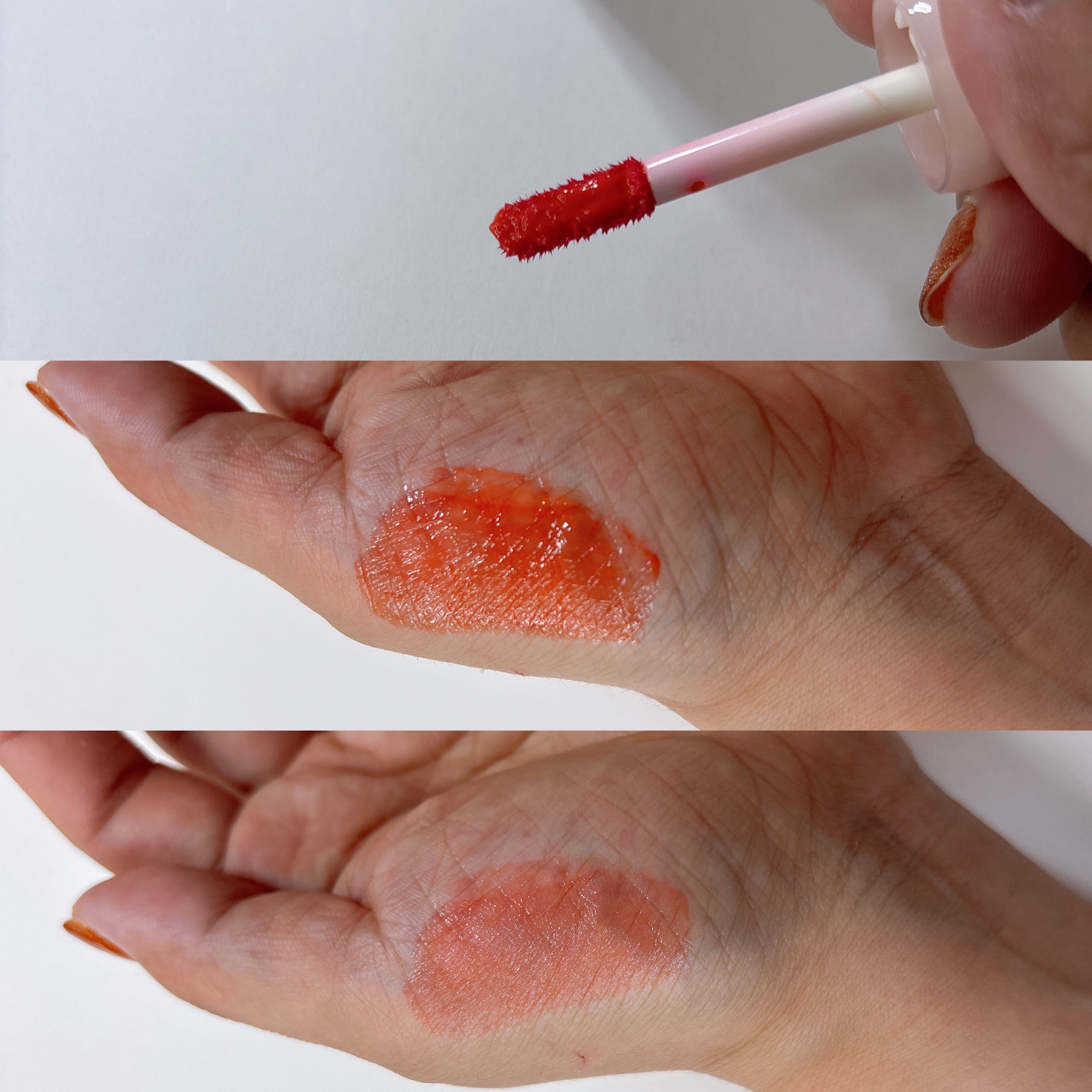 ポッピングバルーンティント 506 タンギー/Laka/リップティントを使ったクチコミ（2枚目）