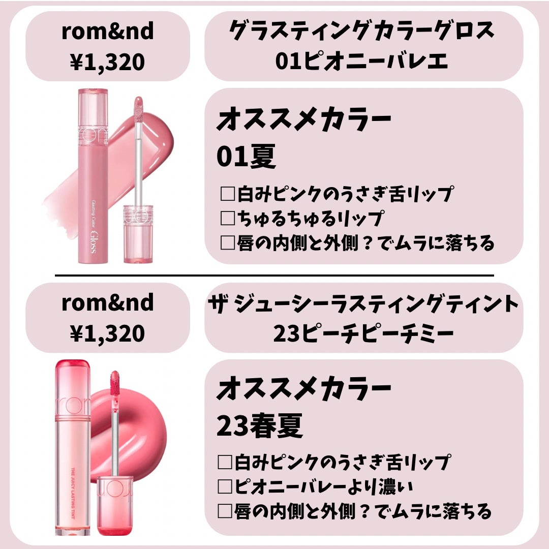 ジューシーラスティングティント/rom&nd/リップティントを使ったクチコミ(7枚目)
