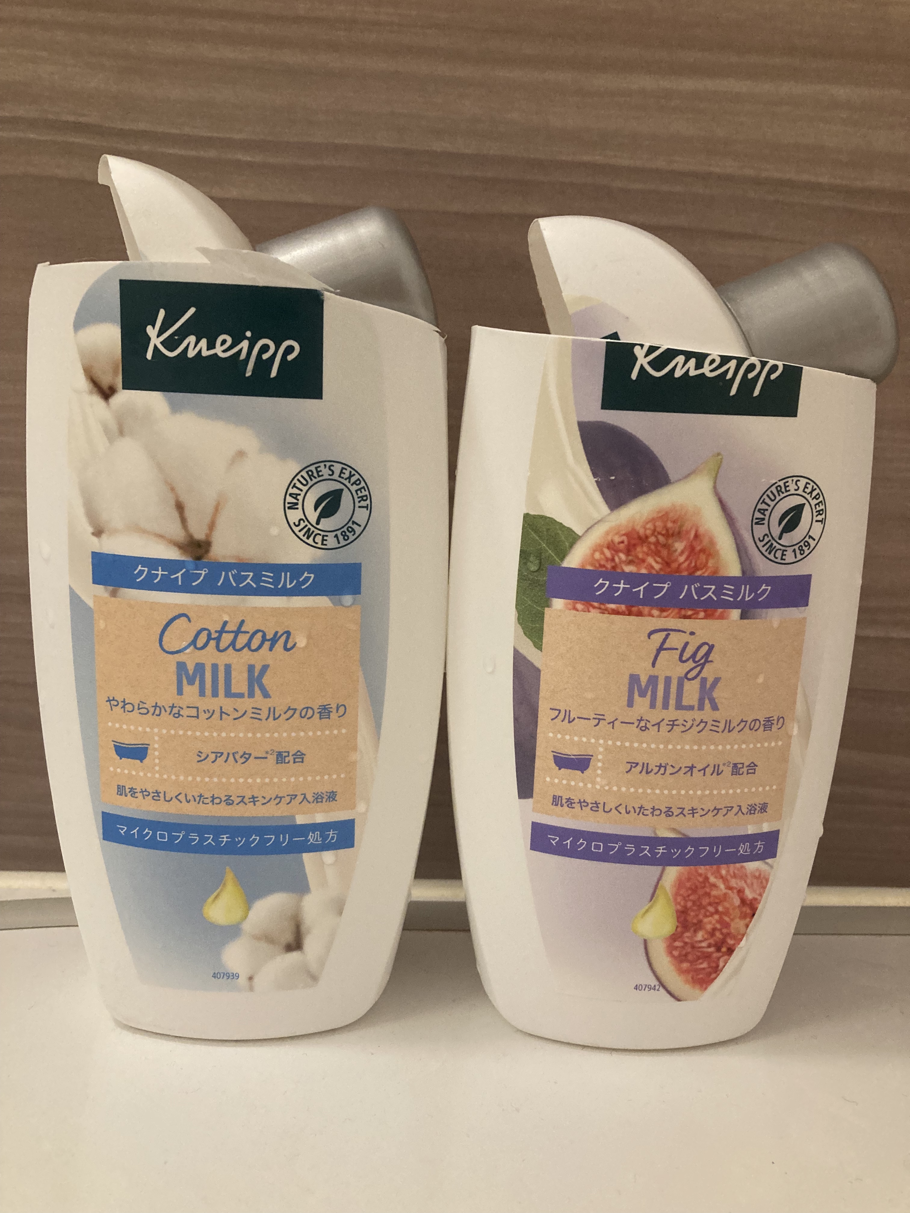 バスミルク イチジクミルクの香り 480ml/クナイプ/保湿系入浴剤を使ったクチコミ（1枚目）