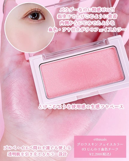 エテュセ グロウスキン フェイスカラー/ettusais/パウダーチークを使ったクチコミ(5枚目)