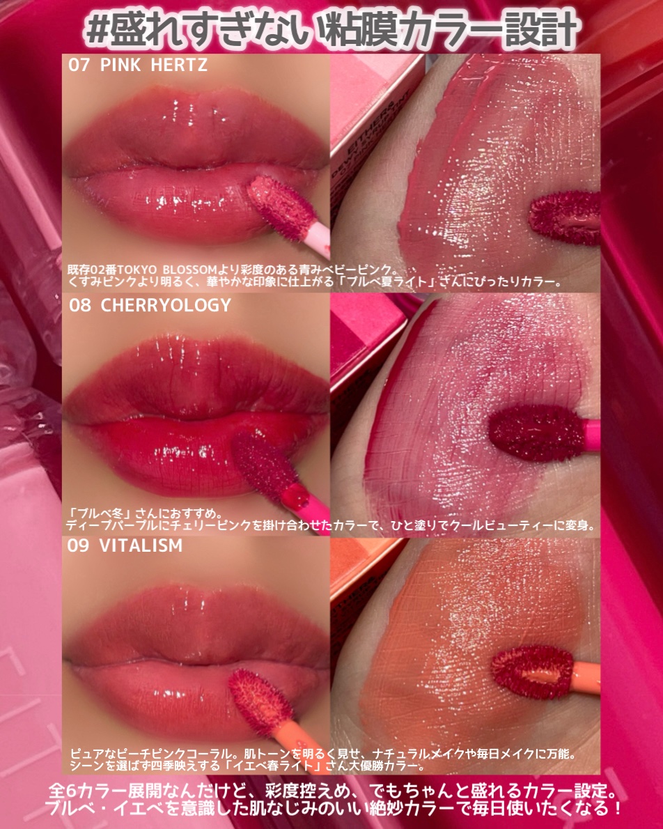 Dewy Syrup Tint/EITHER＆/口紅を使ったクチコミ（3枚目）