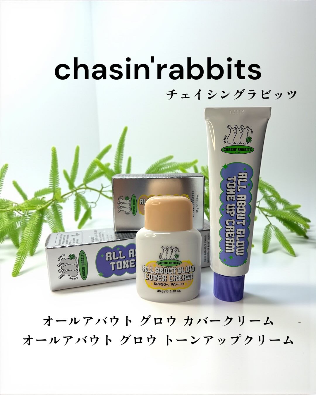 オールアバウトグロウトーンアップクリーム/CHASIN'RABBITS/化粧下地を使ったクチコミ（1枚目）
