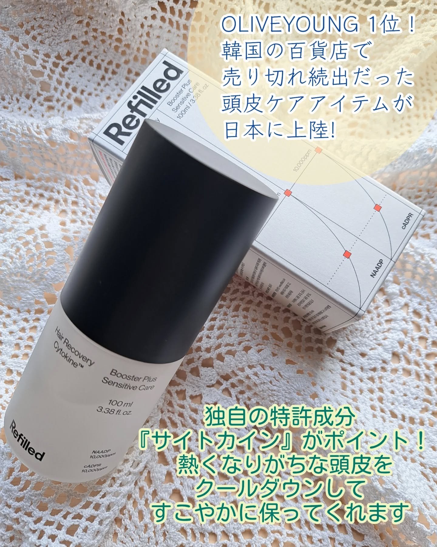 サイトカイン ブースター/Refilled/頭皮ローションを使ったクチコミ（2枚目）