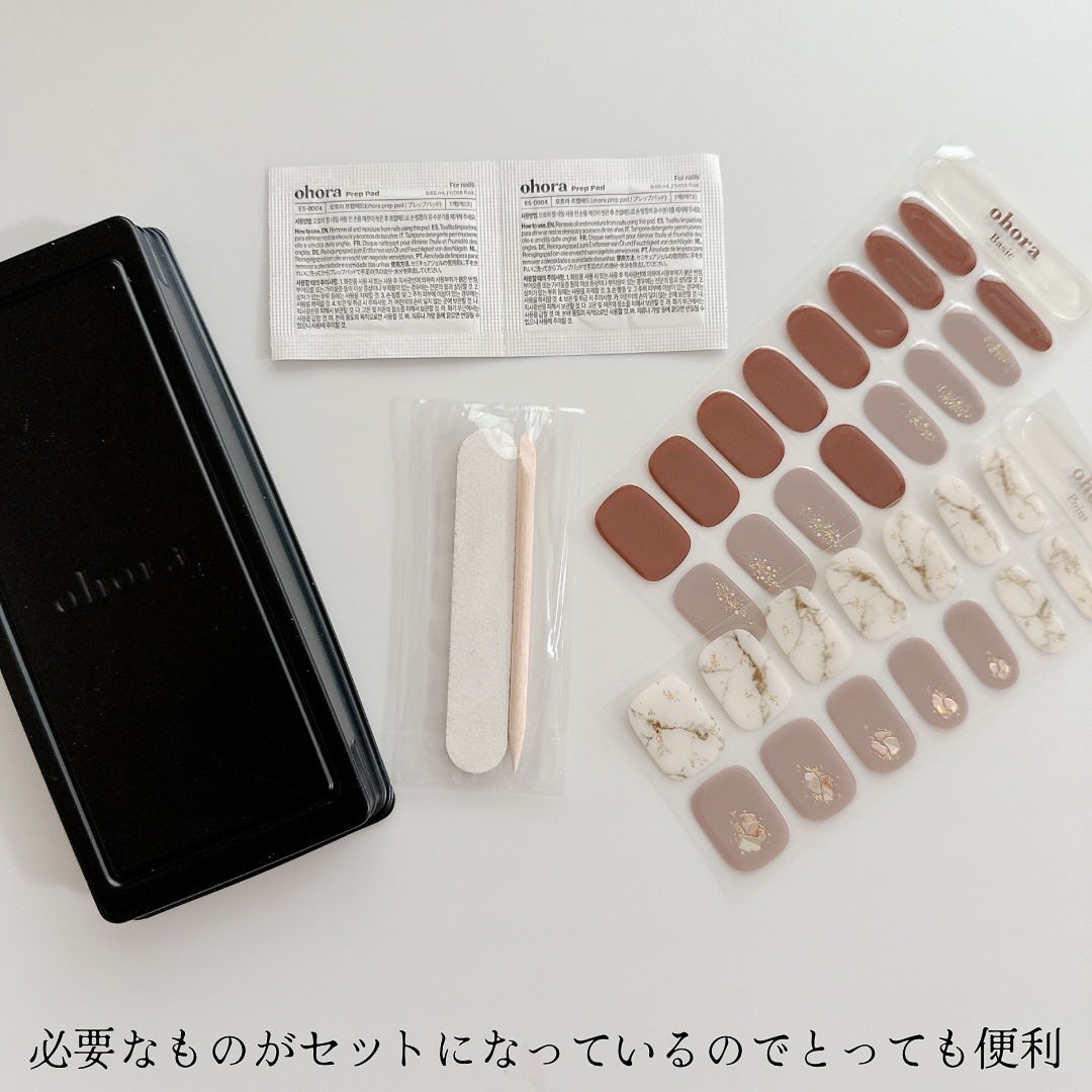 セミキュアジェルネイル(ハンド)/ohora/ネイルシールを使ったクチコミ(2枚目)