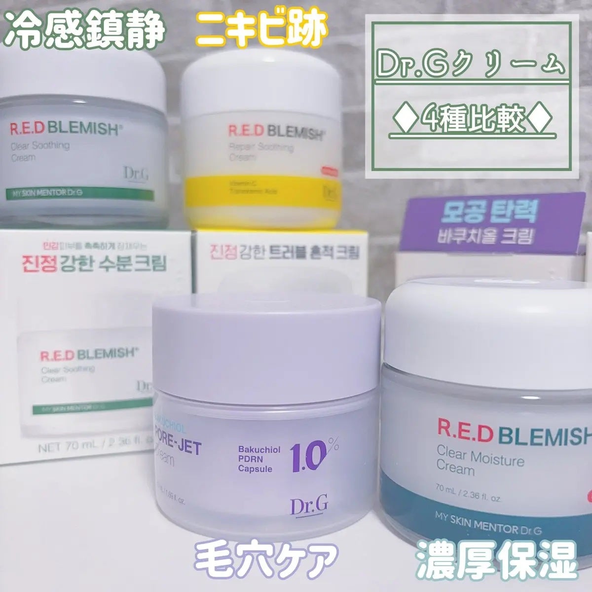 レッドブレミッシュ クリアスージングクリーム/Dr.G/フェイスクリームを使ったクチコミ(1枚目)