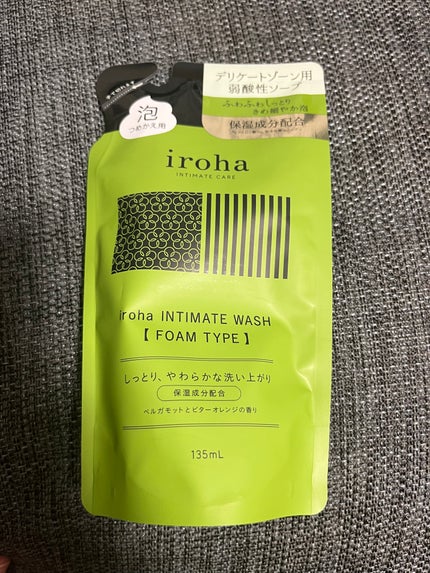 イロハ インティメートウォッシュ フォームタイプ  ベルガモットとビターオレンジの香り/iroha INTIMATE CARE/デリケートゾーンケアを使ったクチコミ(1枚目)