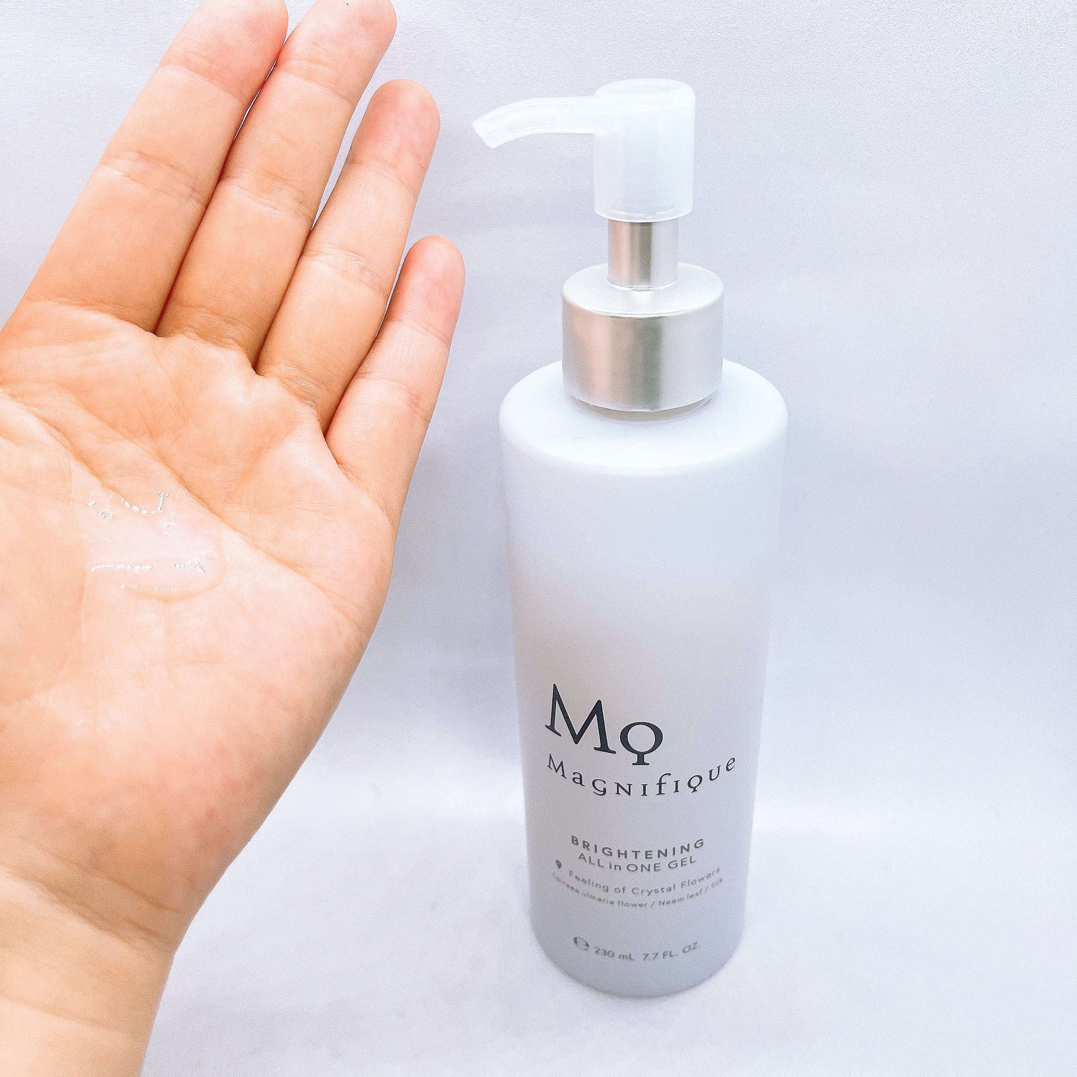 マニフィーク オールインワンジェルのクチコミ「マニフィークのオールインワンジェルを使用しました😊
洗顔後これ1本で、化粧水、乳液、美容液の効.....」（2枚目）