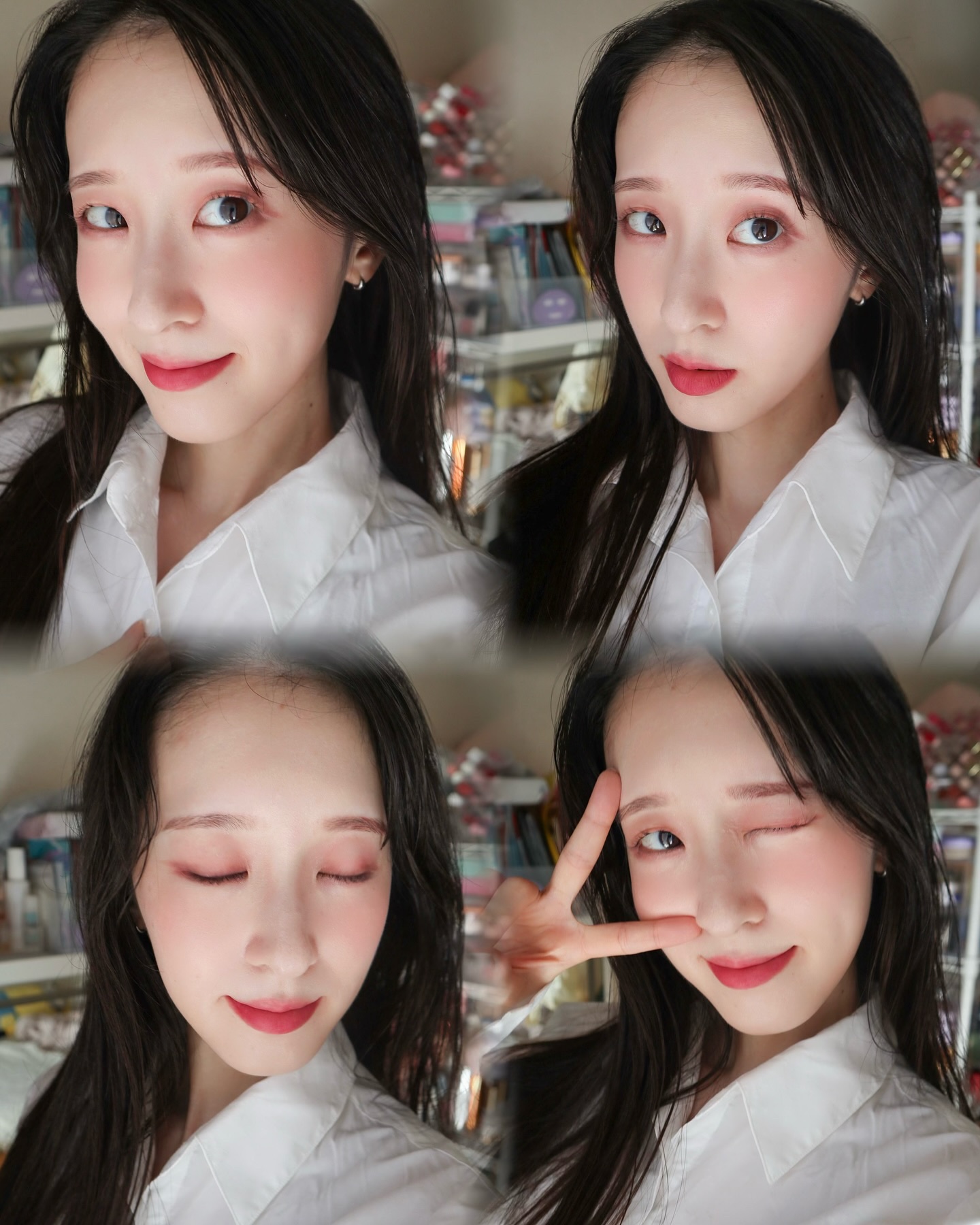 スフレカラーポット 15 ラベンダーポタージュ/dasique/口紅を使ったクチコミ（3枚目）