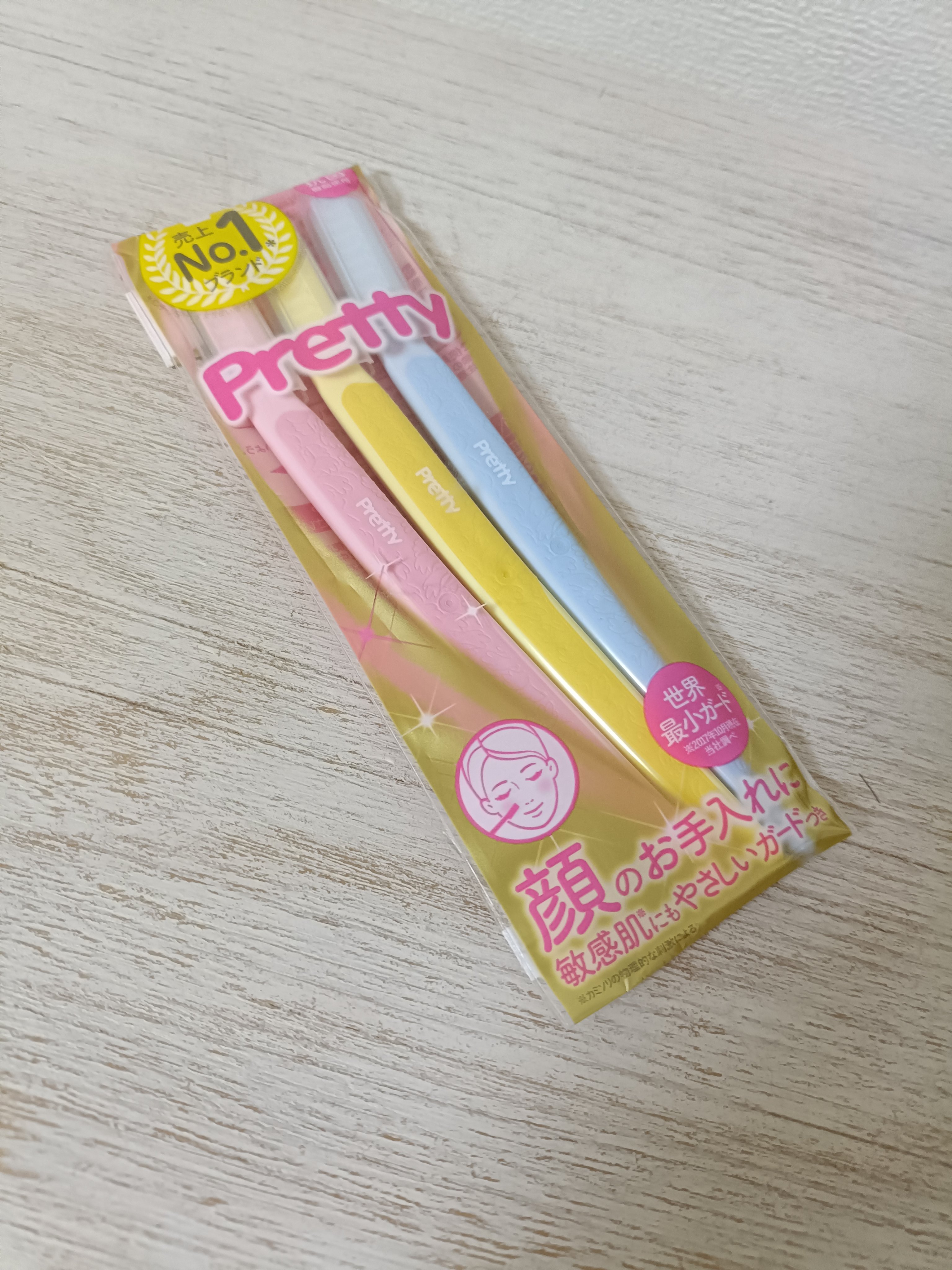 プリティー 敏感肌用フェイスL 3本入/貝印/シェーバーを使ったクチコミ（1枚目）