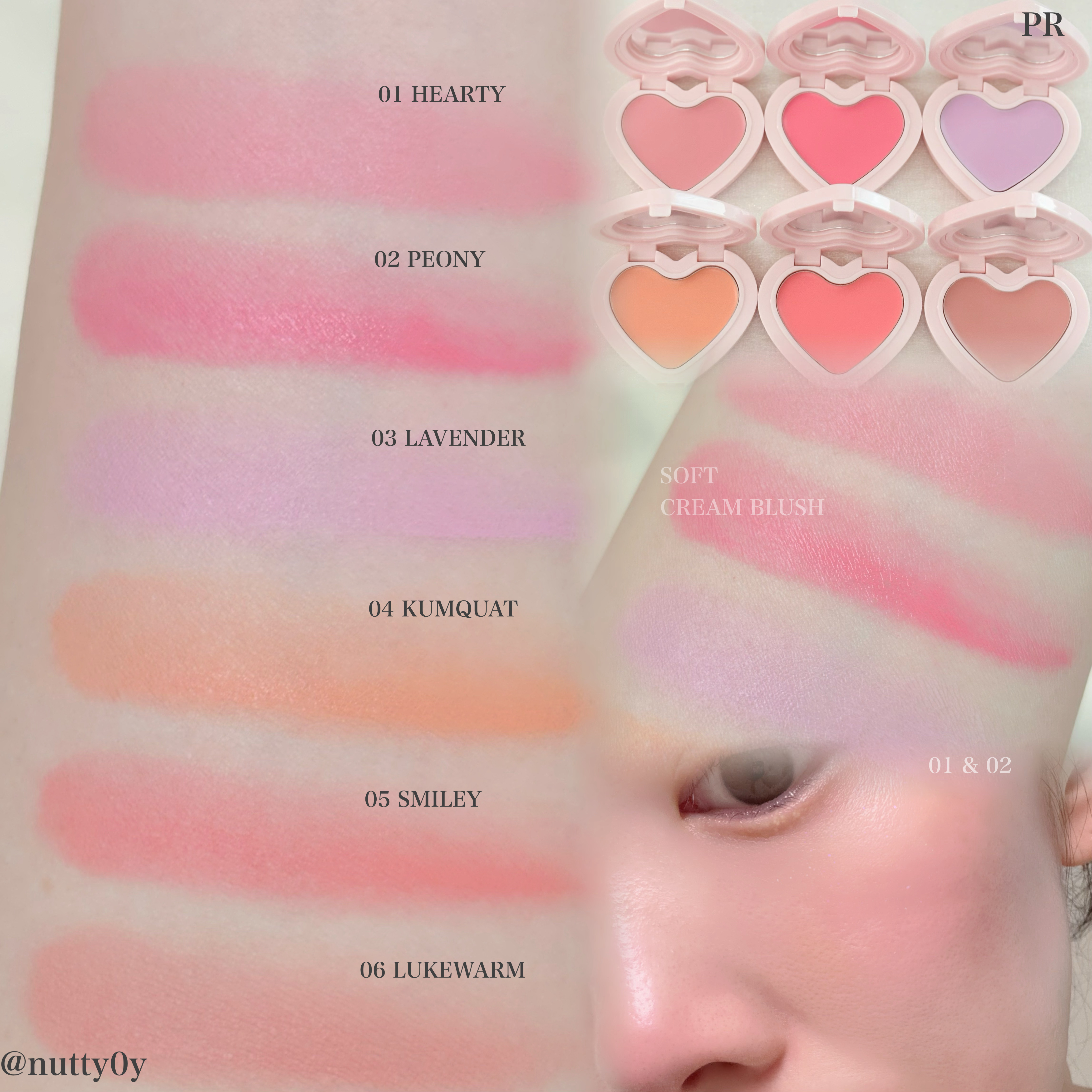 GLOWY CREAM BLUSH/AOU/ジェル・クリームチークを使ったクチコミ（2枚目）