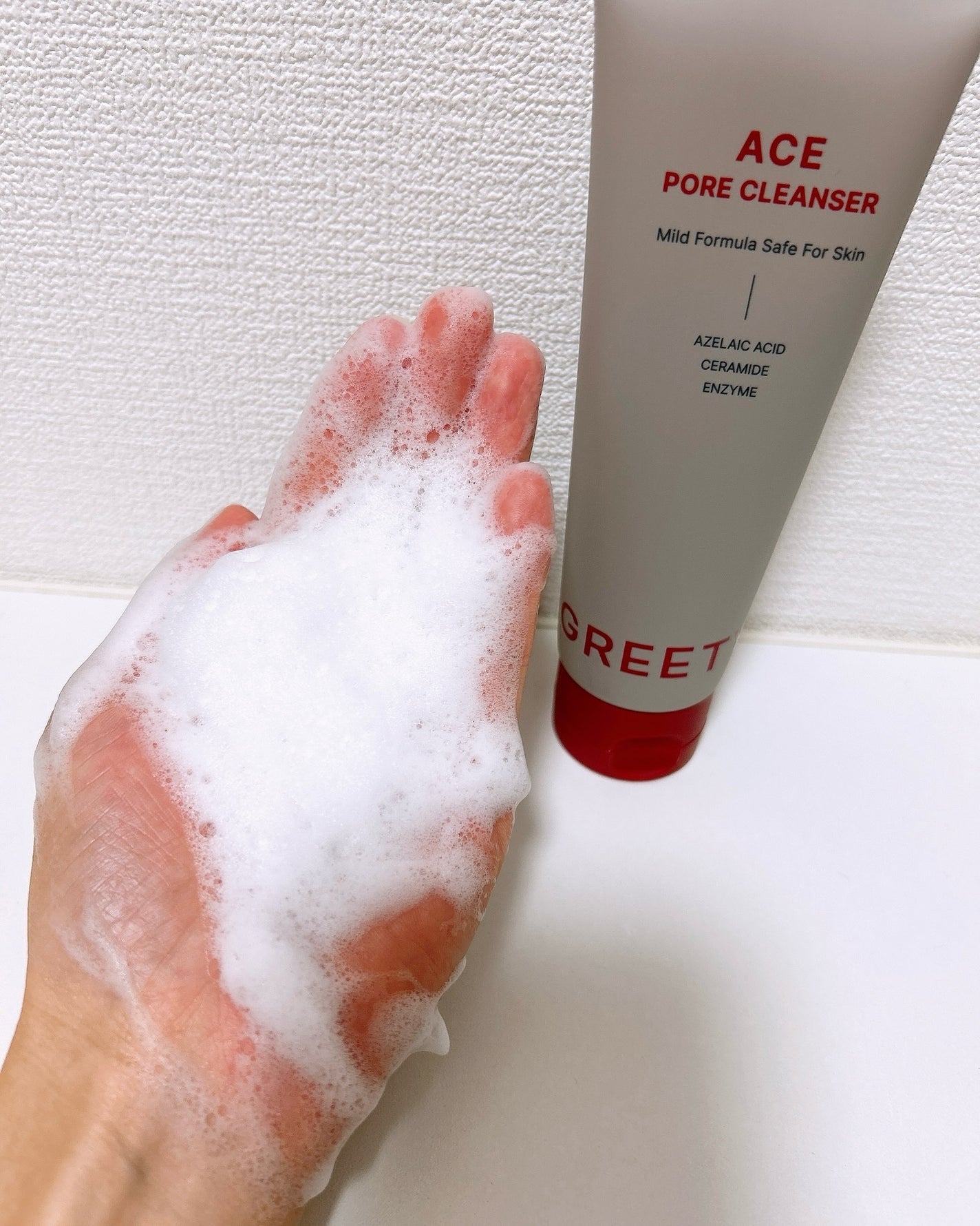 ACE pore cleanser /GREETY/洗顔フォームを使ったクチコミ(4枚目)