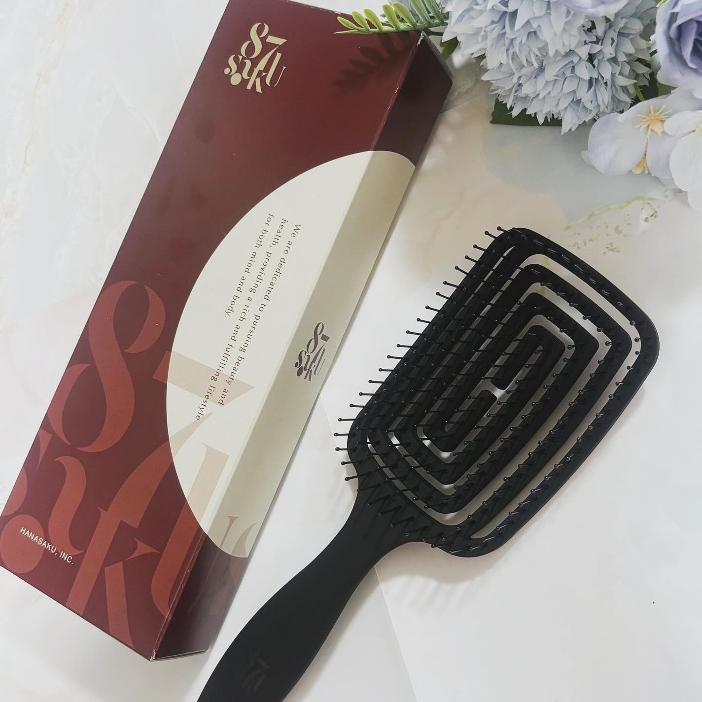 ラン on LIPS 「ヘアケアブランド#87saku#ハナサクさんの速乾ブラシ✨✨✨..」(2枚目)