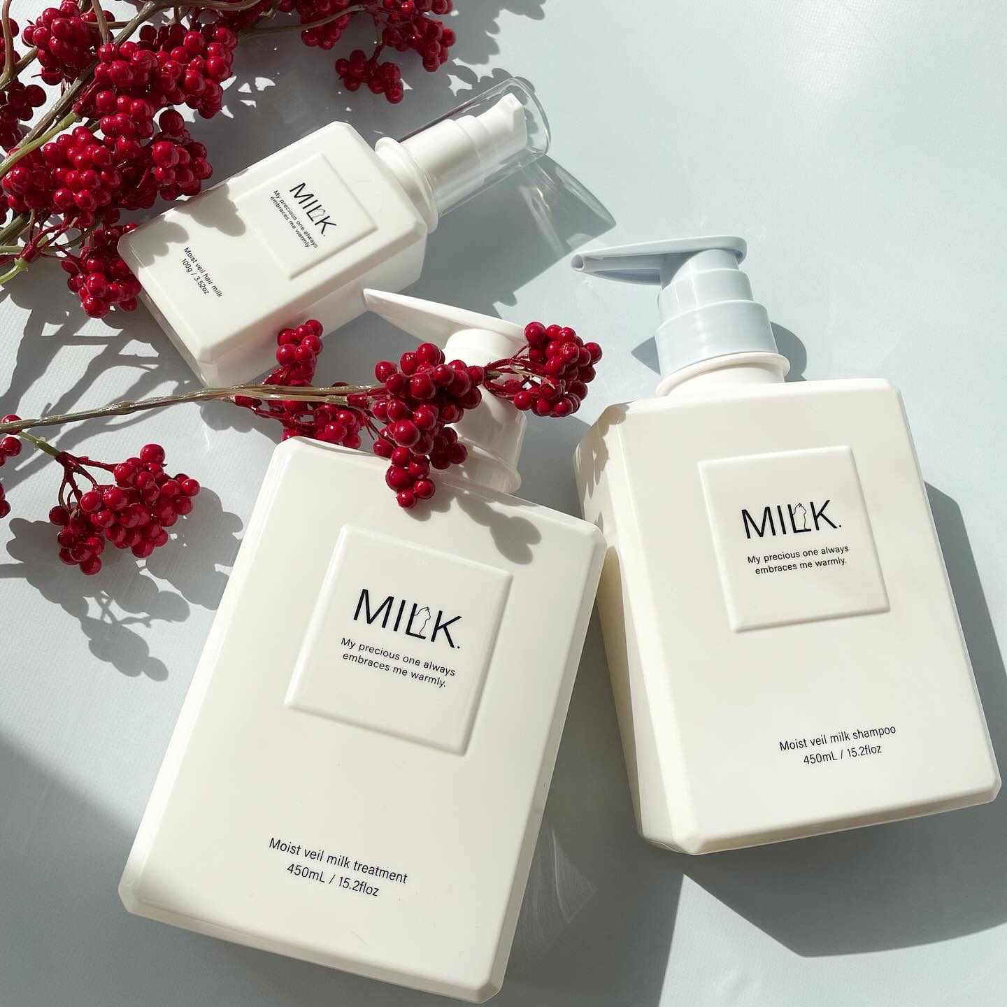 モイストヴェール ヘアミルク＜無香料＞/MILK./ヘアミルクを使ったクチコミ（2枚目）