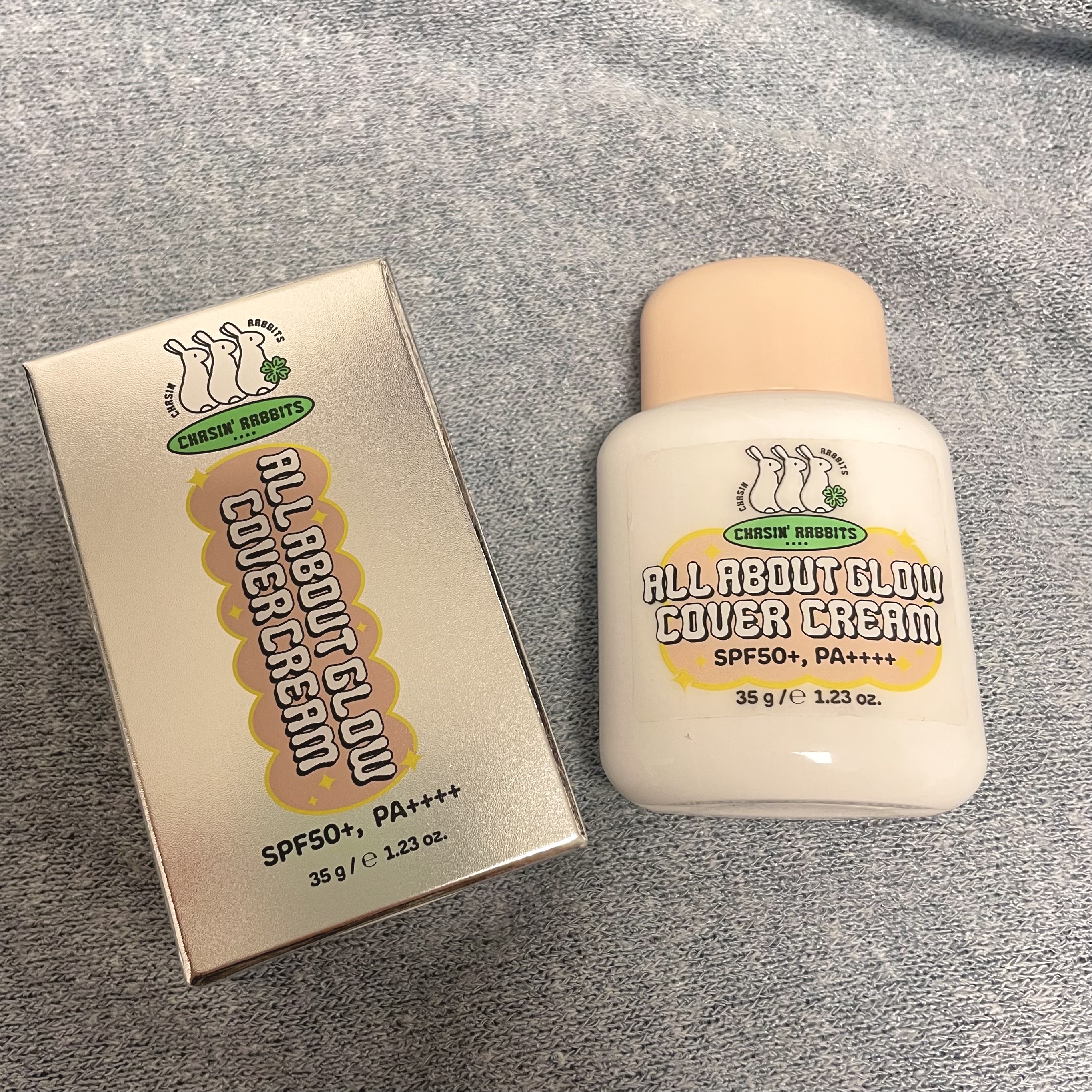 オールアバウトグロウカバークリーム/CHASIN'RABBITS/日焼け止めクリームを使ったクチコミ（1枚目）